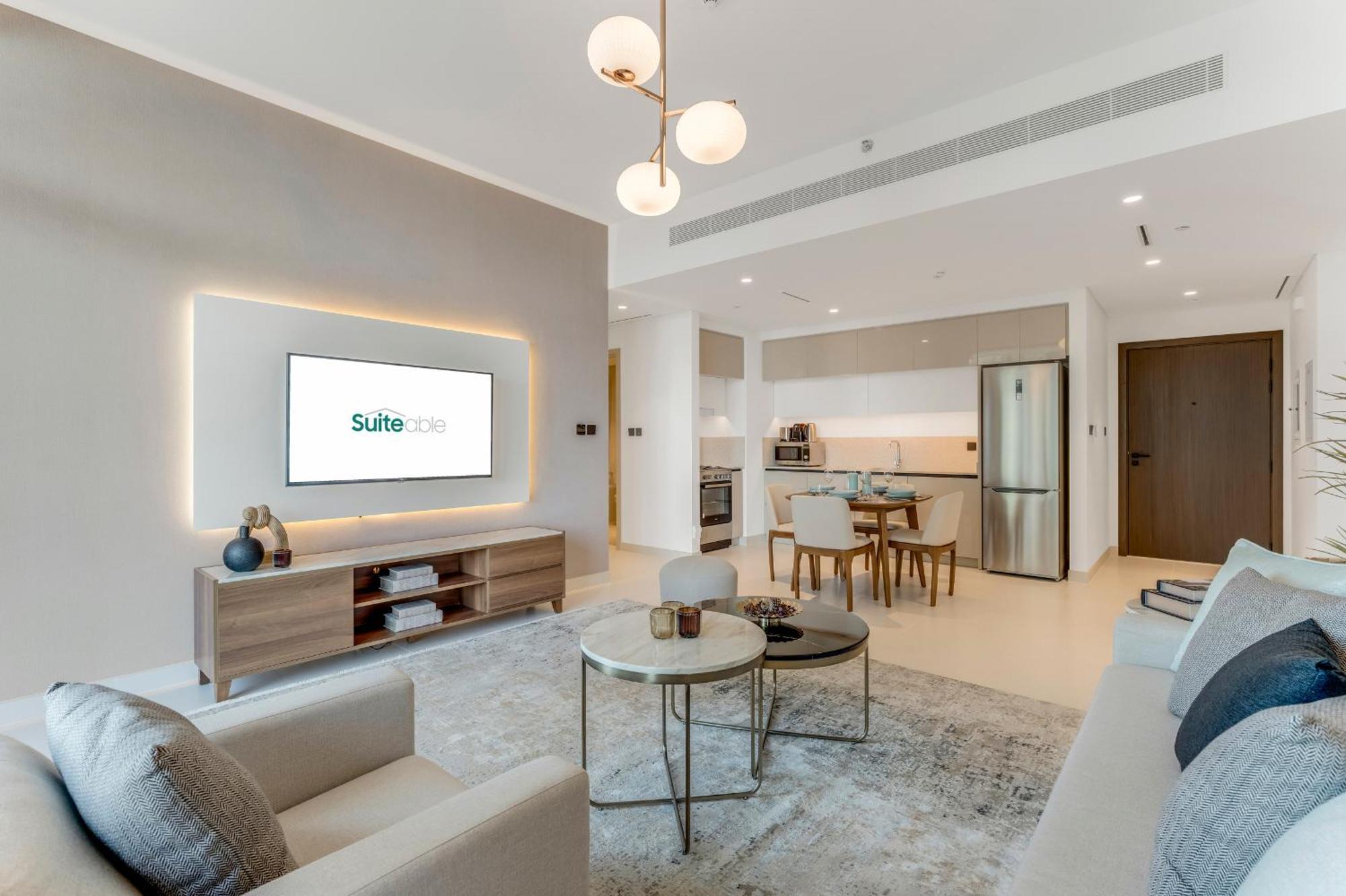 Appartement Coastal Chic 1 Bedroom W Private Dubaï