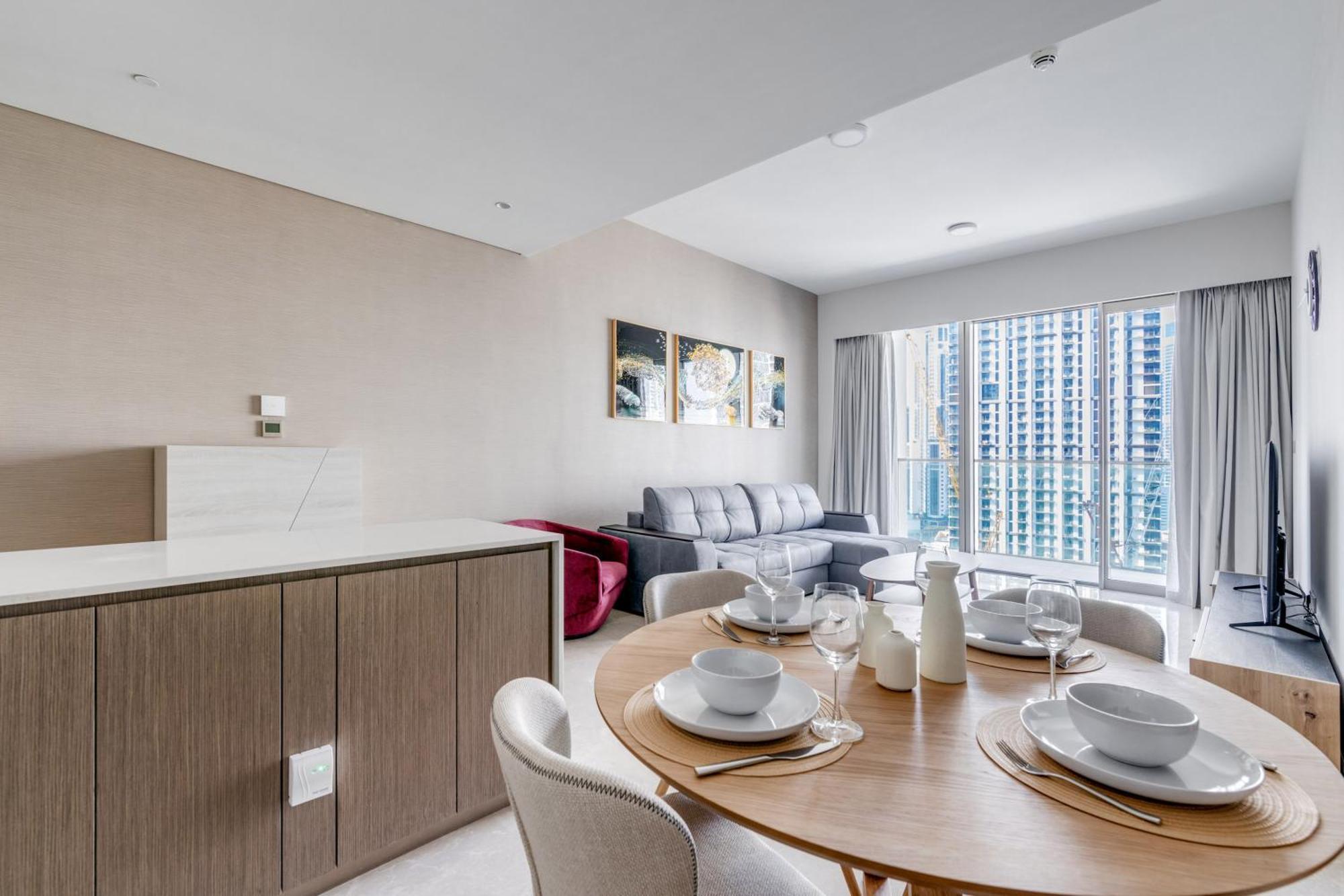 Apartamento Knokey Luxury 1br - 5 Min Walk To Burj Khalifa & Mall & Fountain Dubái