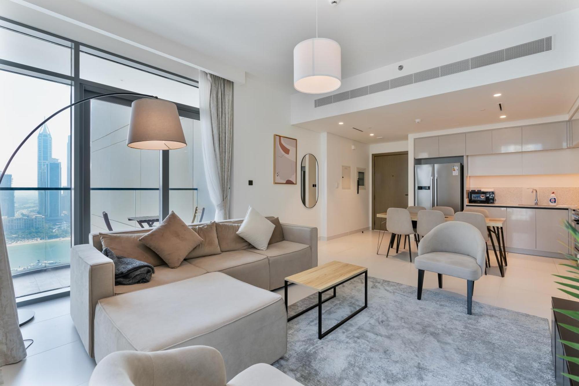Beachfront 2-bdr, High Floor, Sea And Palm View, Access