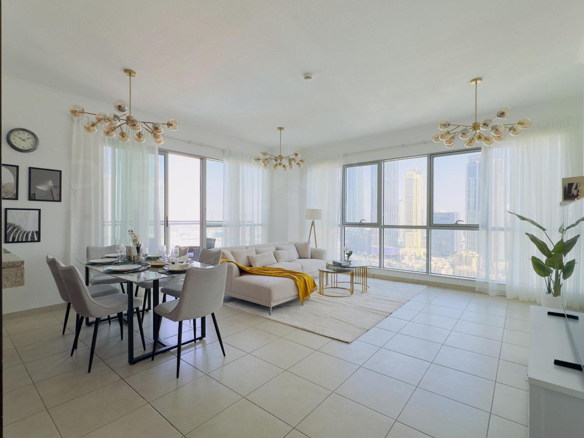Luxury 2br-burj Khalifa View In The E2-2902 Lägenhet *