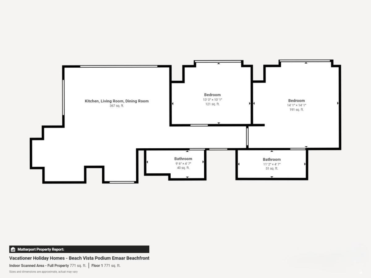 Vista - Luxurious Two Bedroom With Sea View * Dubaï