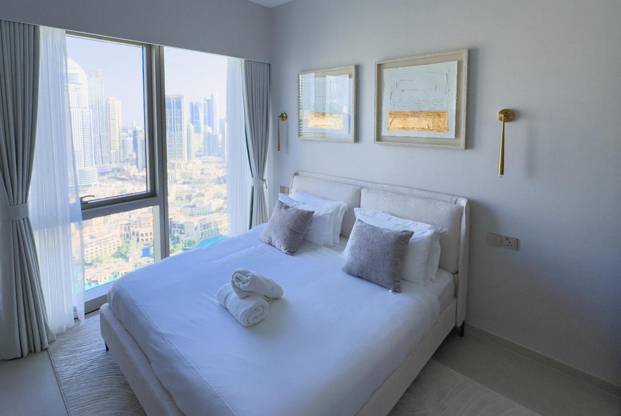 Grande Signature Residences 2br - Epic Burj Khalifa View At 38th Floor For 6-guests 360 Virtual Walk *