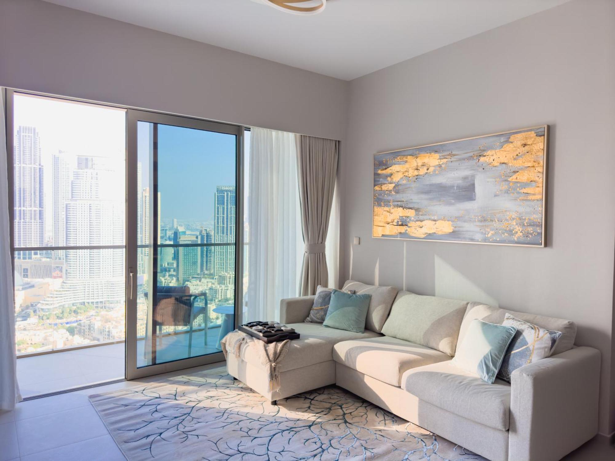 Grande Signature Residences 2br - Epic Burj Khalifa View At 38th Floor For 6-guests 360 Virtual Walk