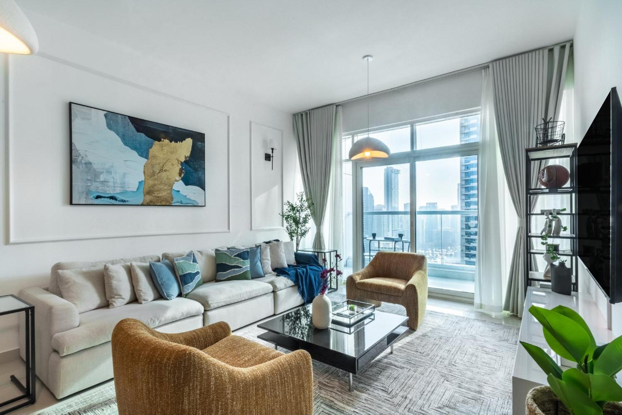 Shoresinn - Aesthetic With Marina View Appartement Dubaï