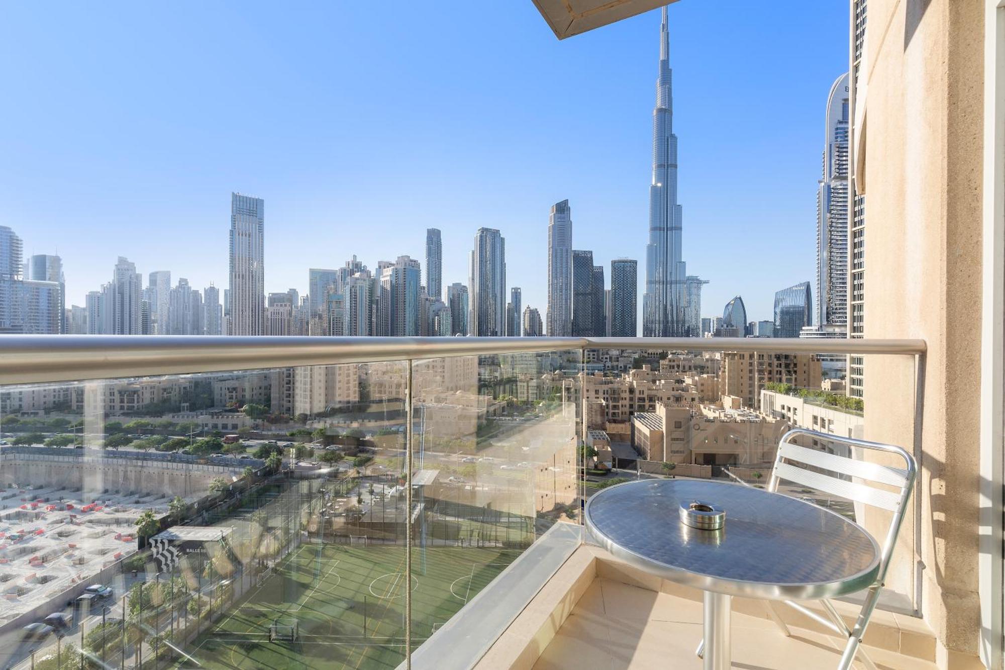 Apartamento Prime 2br With Balcony & Full Burj Khalifa Views *