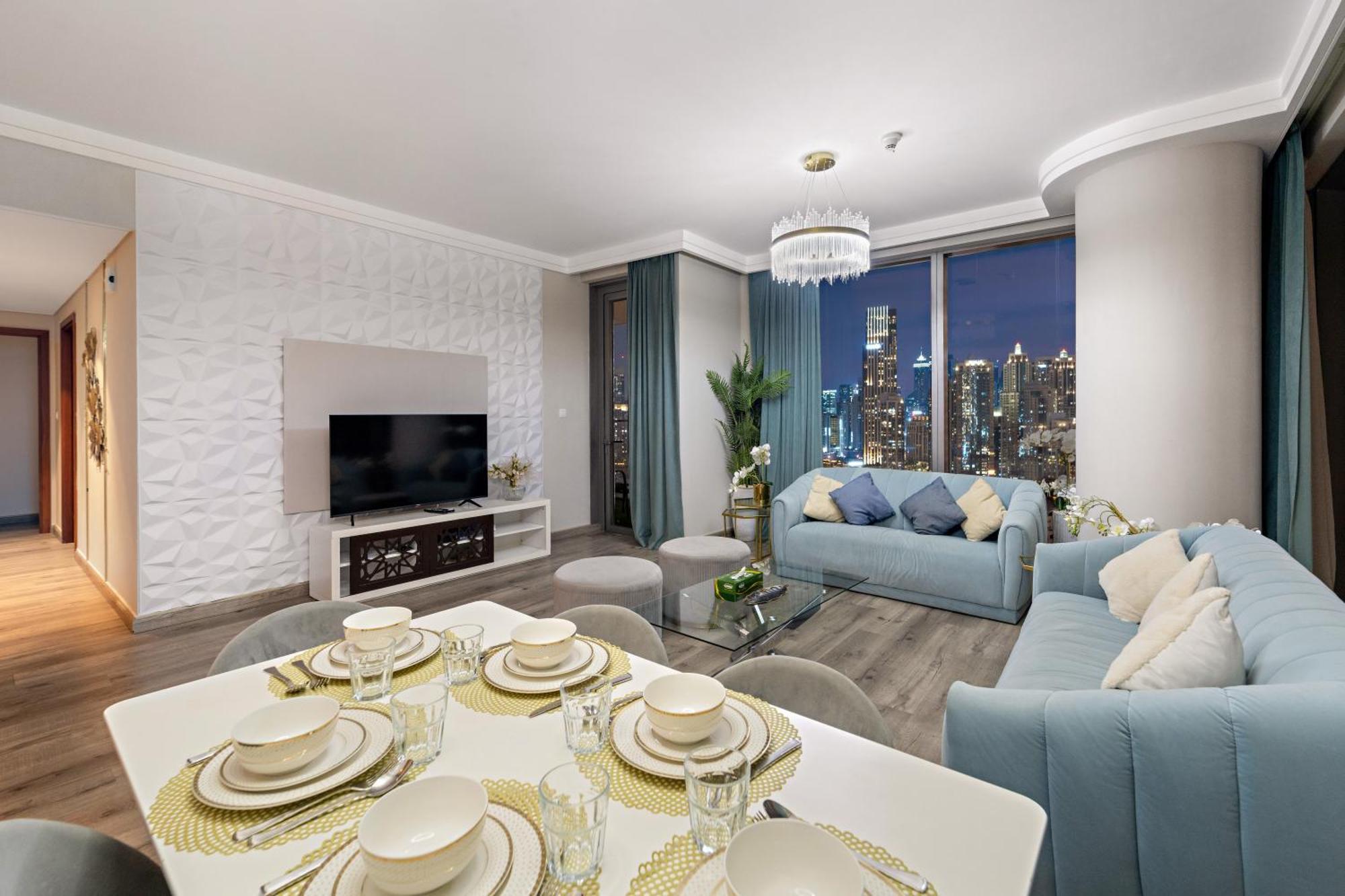 First Class 2br With Full Burj Khalifa And Fountain View Appartement *