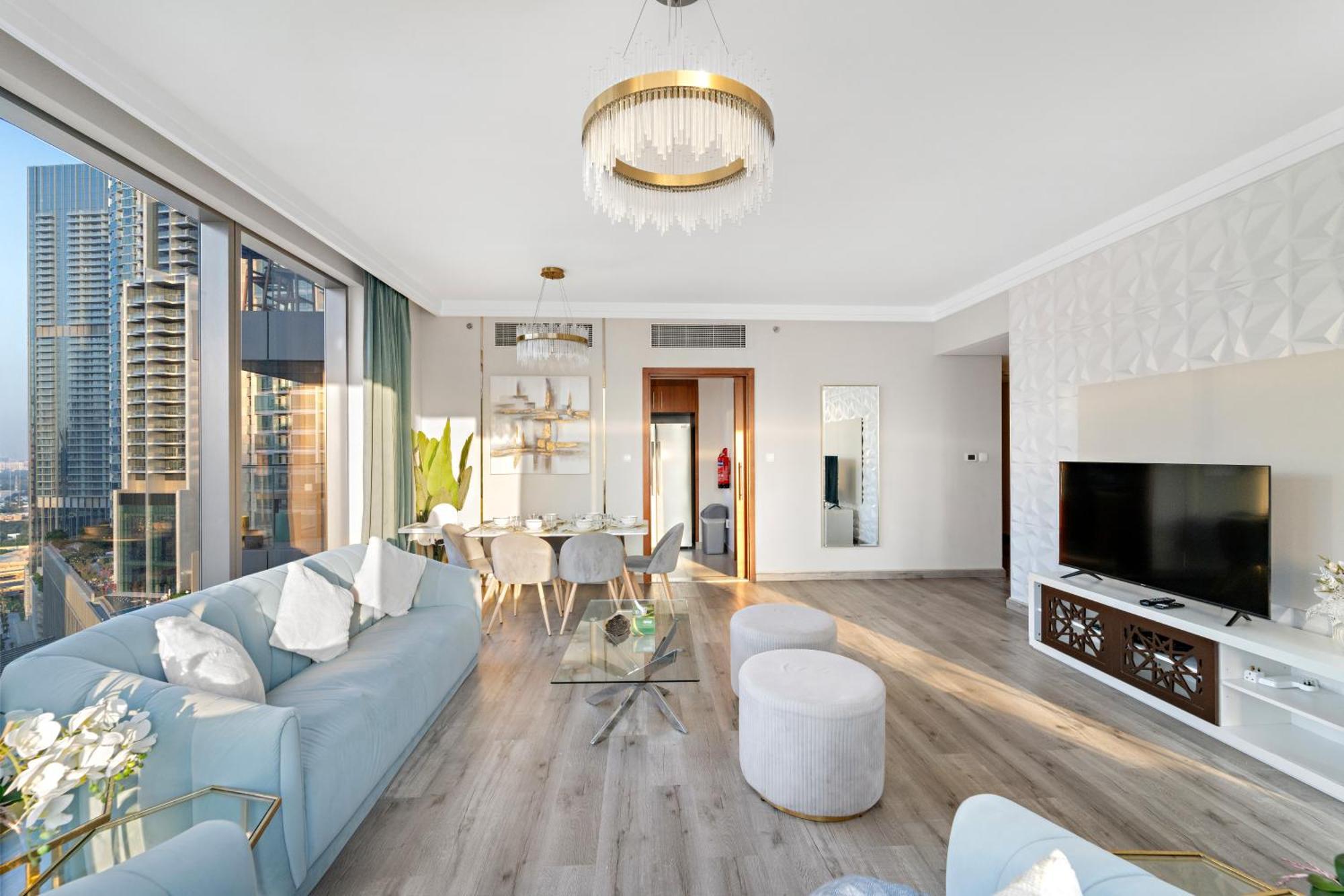 First Class 2br With Full Burj Khalifa And Fountain View Appartement