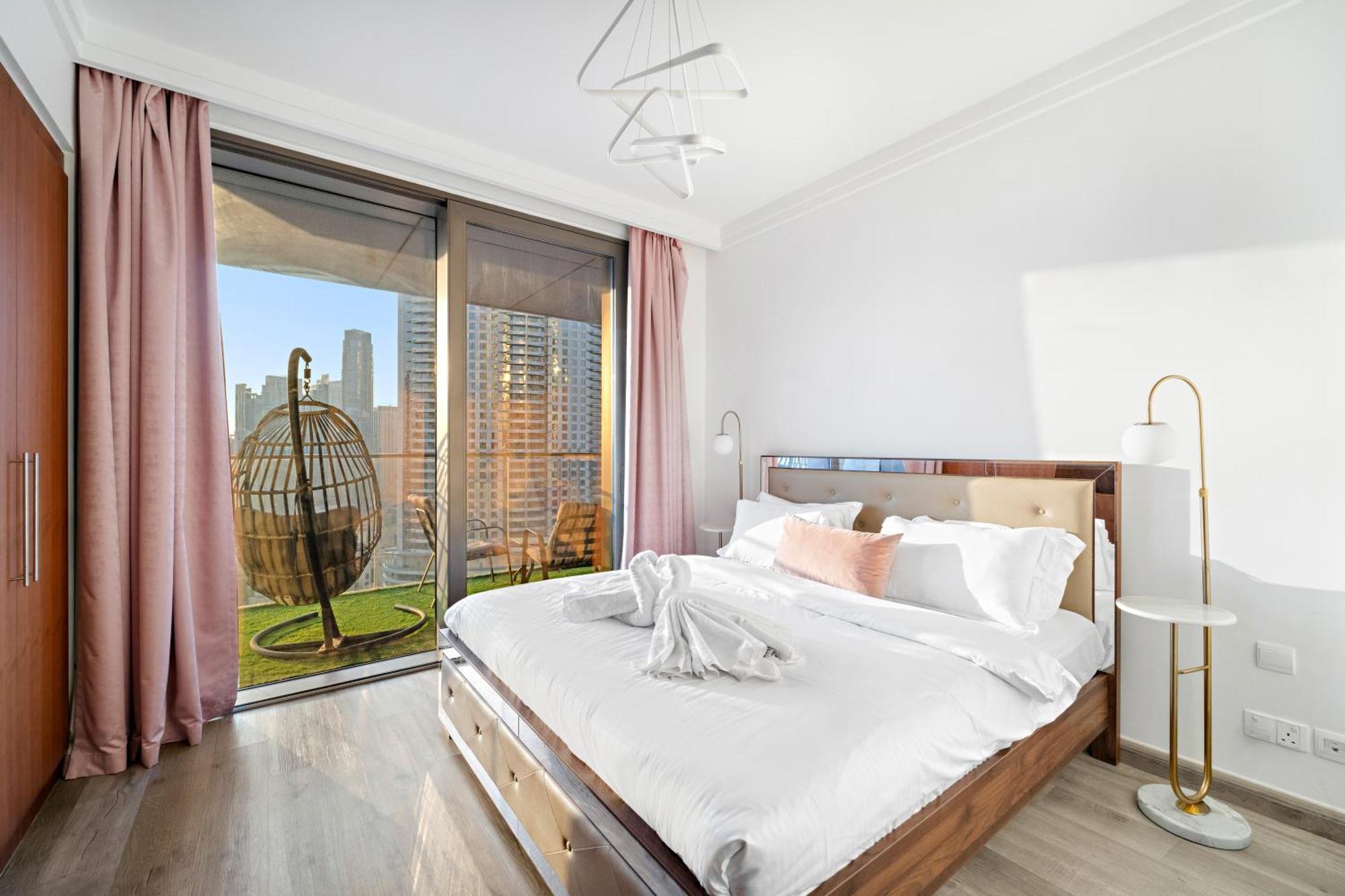 Appartement First Class 2br With Full Burj Khalifa And Fountain View *