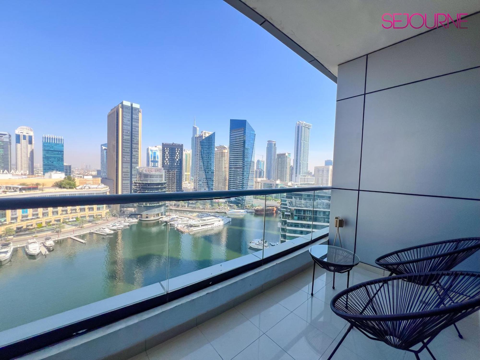Bcl12 - Stunning 1br With Full Marina View In Bay Tower Appartement