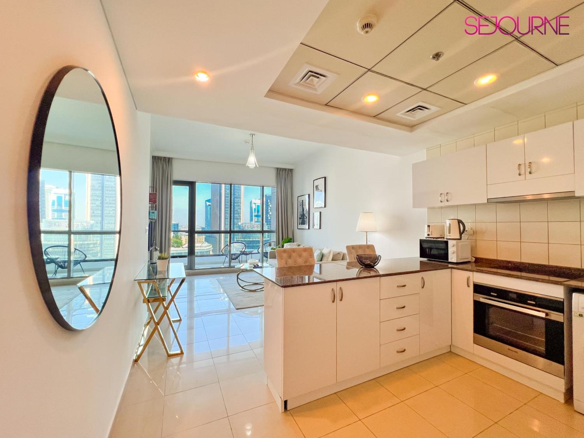 Bcl12 - Stunning 1br With Full Marina View In Bay Tower Appartement *