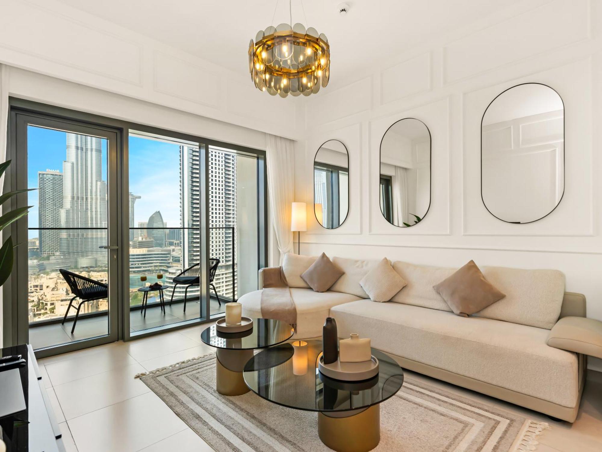 Burj Khalifa View Luxe 2br, 5 Mins Walk To Mall Dubaï