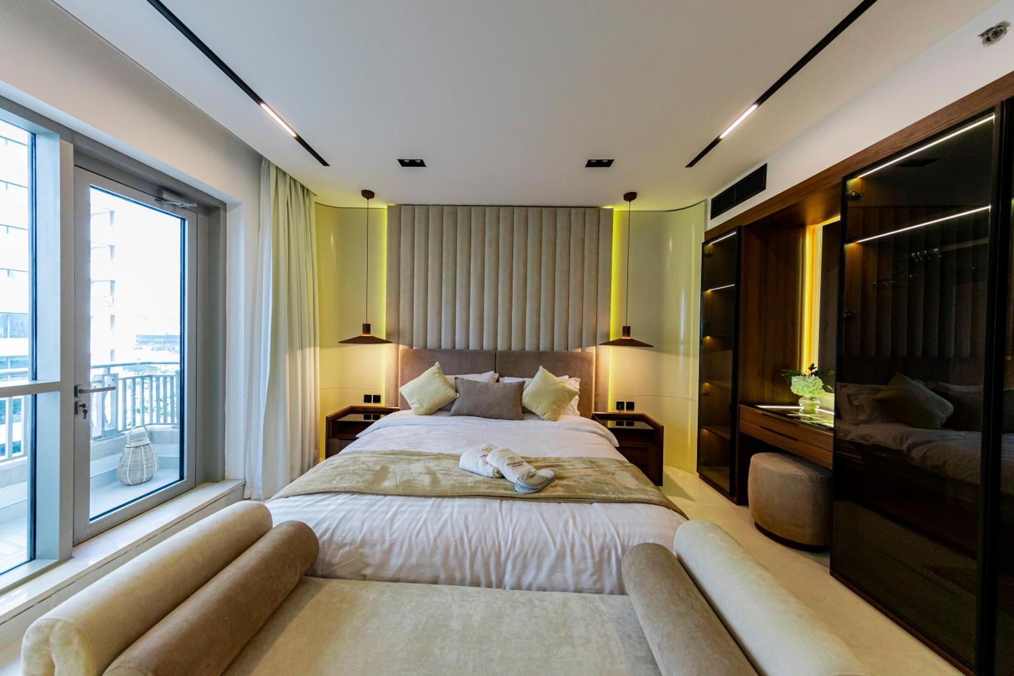 Vip Experience Downtown At Boulevard T2 - Burj Khalifa View - Modern Luxury Lägenhet