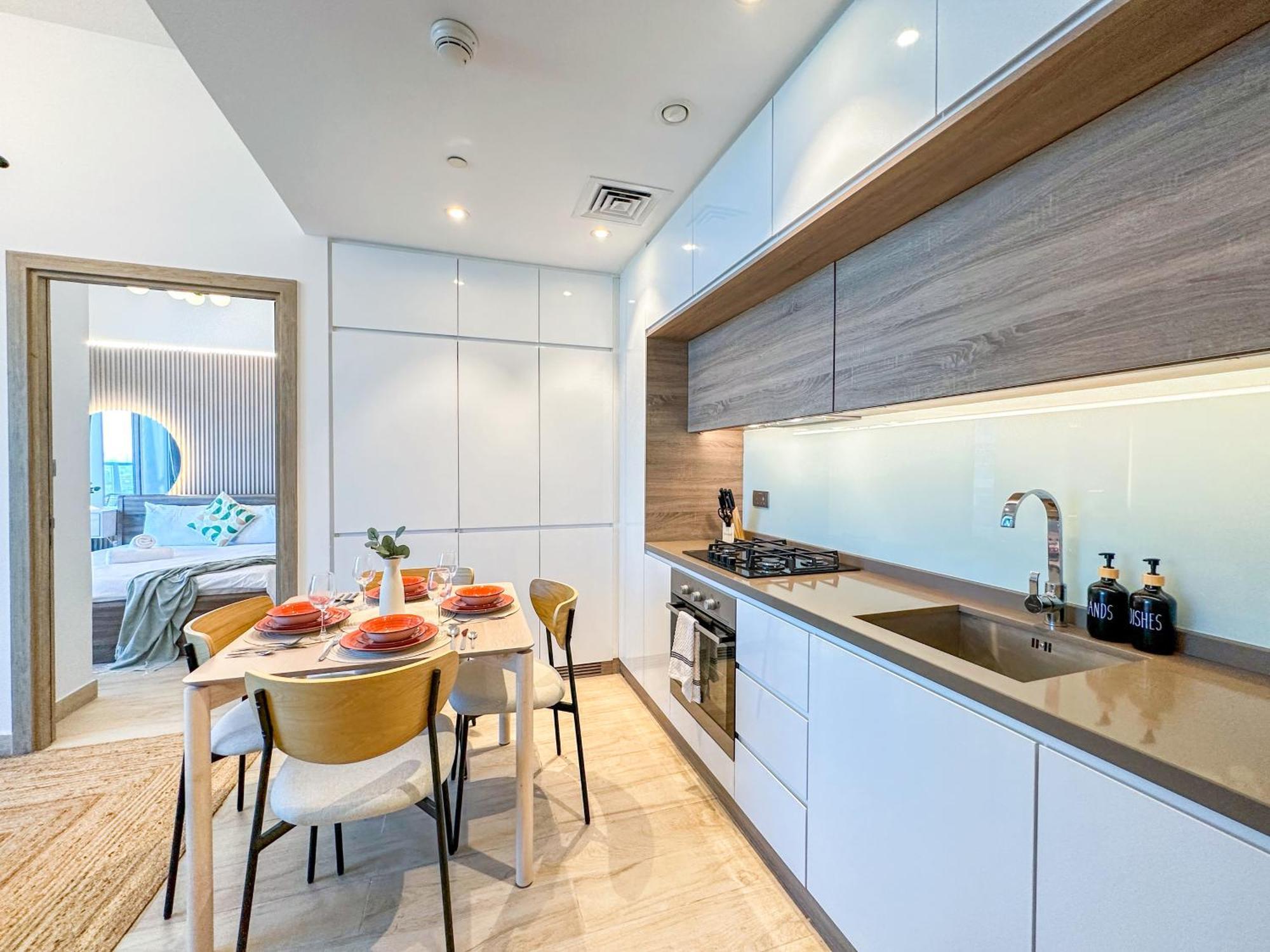 Super Luxury Flat Desing With Sea, Marina And Pool View Dubaï