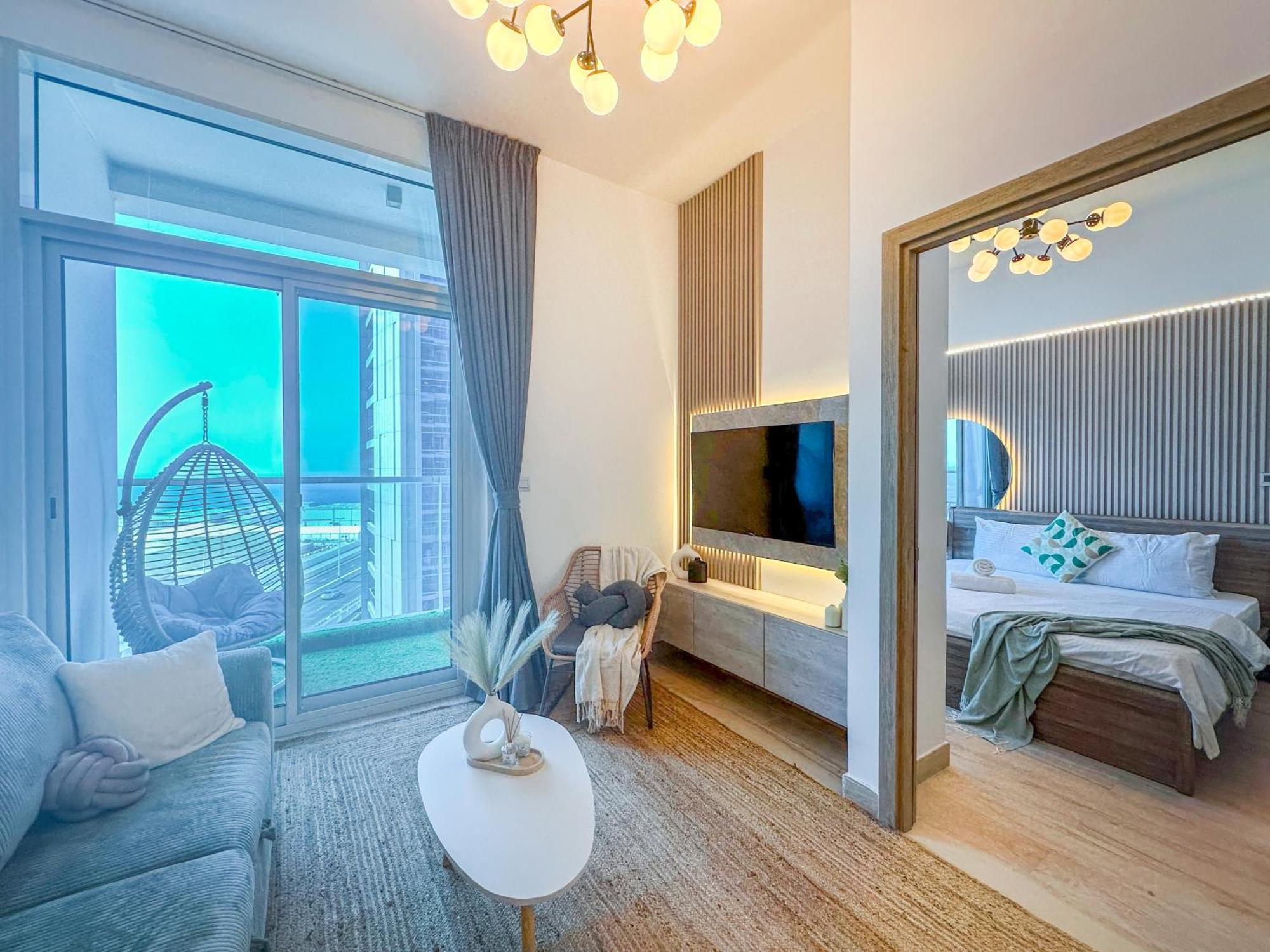 Super Luxury Flat Desing With Sea, Marina And Pool View Dubaï