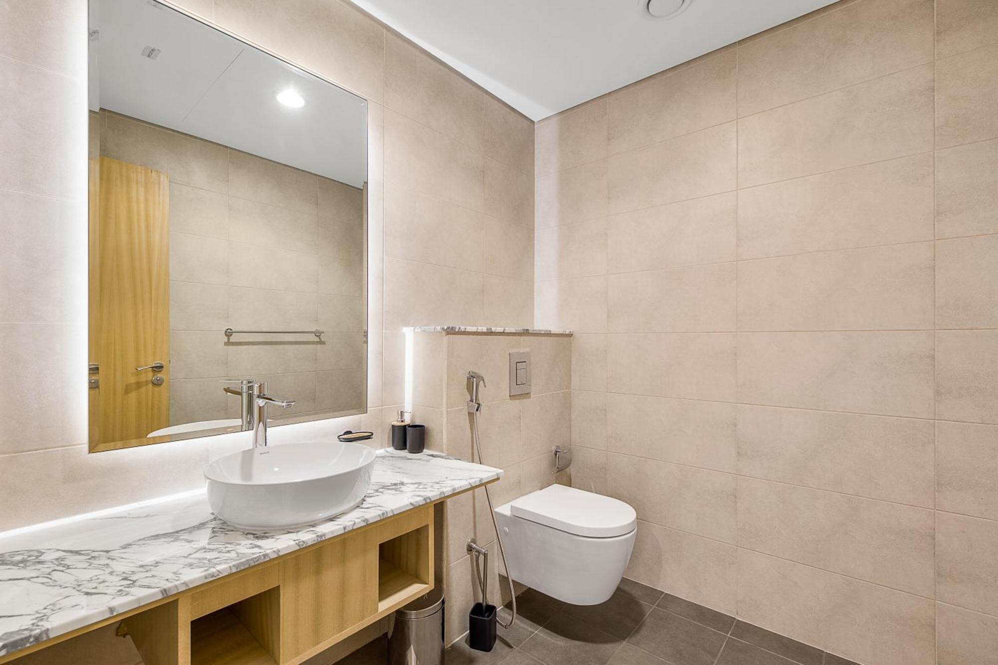 Pool In The Clouds With Burj Khalifa View, 2br In Paramount Midtown Lägenhet Dubai