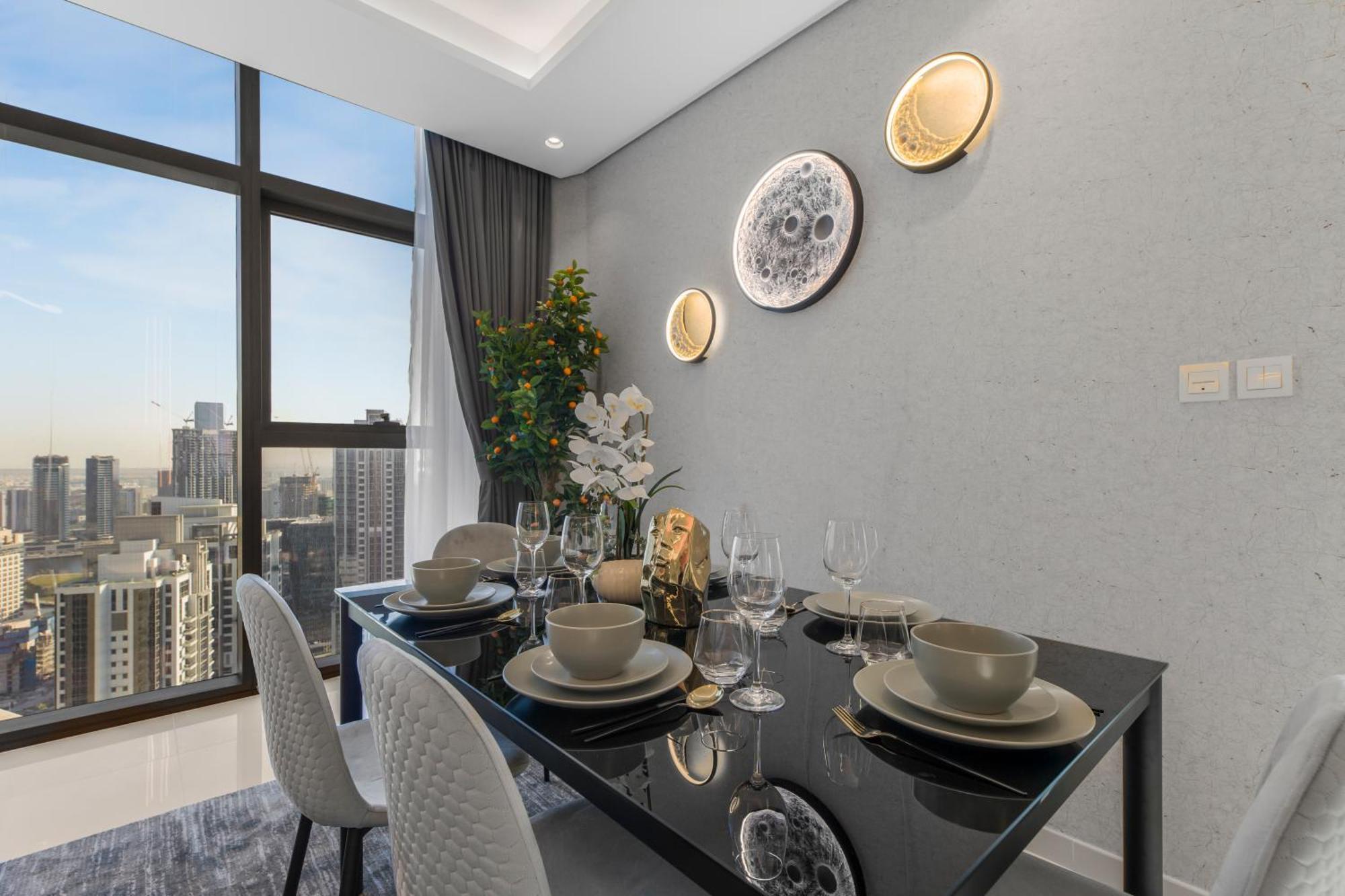 Lägenhet Pool In The Clouds With Burj Khalifa View, 2br In Paramount Midtown