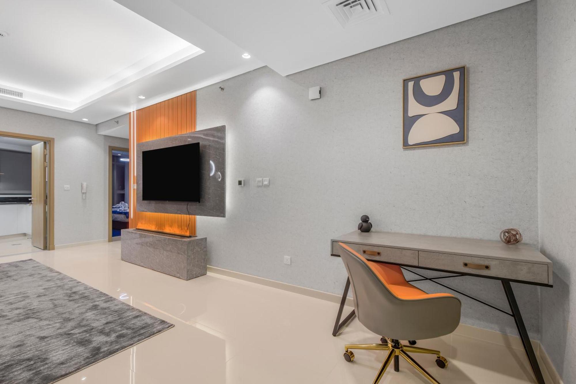 Pool In The Clouds With Burj Khalifa View, 2br In Paramount Midtown Lägenhet