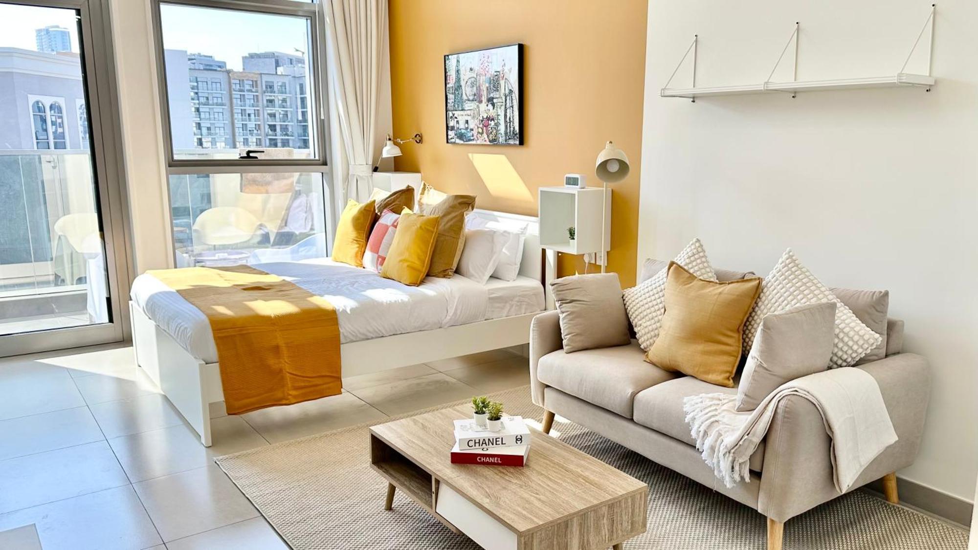Luxury Bright Near With Pool View Dubaï