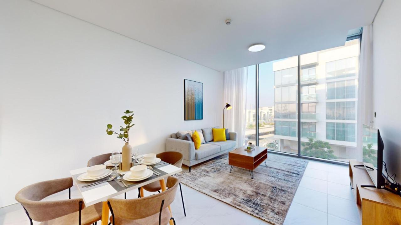 Lägenhet District One - Aesthetic One Bed With Lagoon View Dubai
