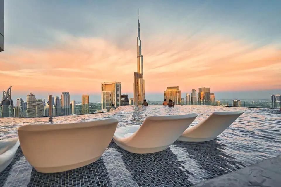 Appartement 2bd Paramount Midtown - 6 Guests - Burj Views 64th Floor Infinity Pool, King Bed