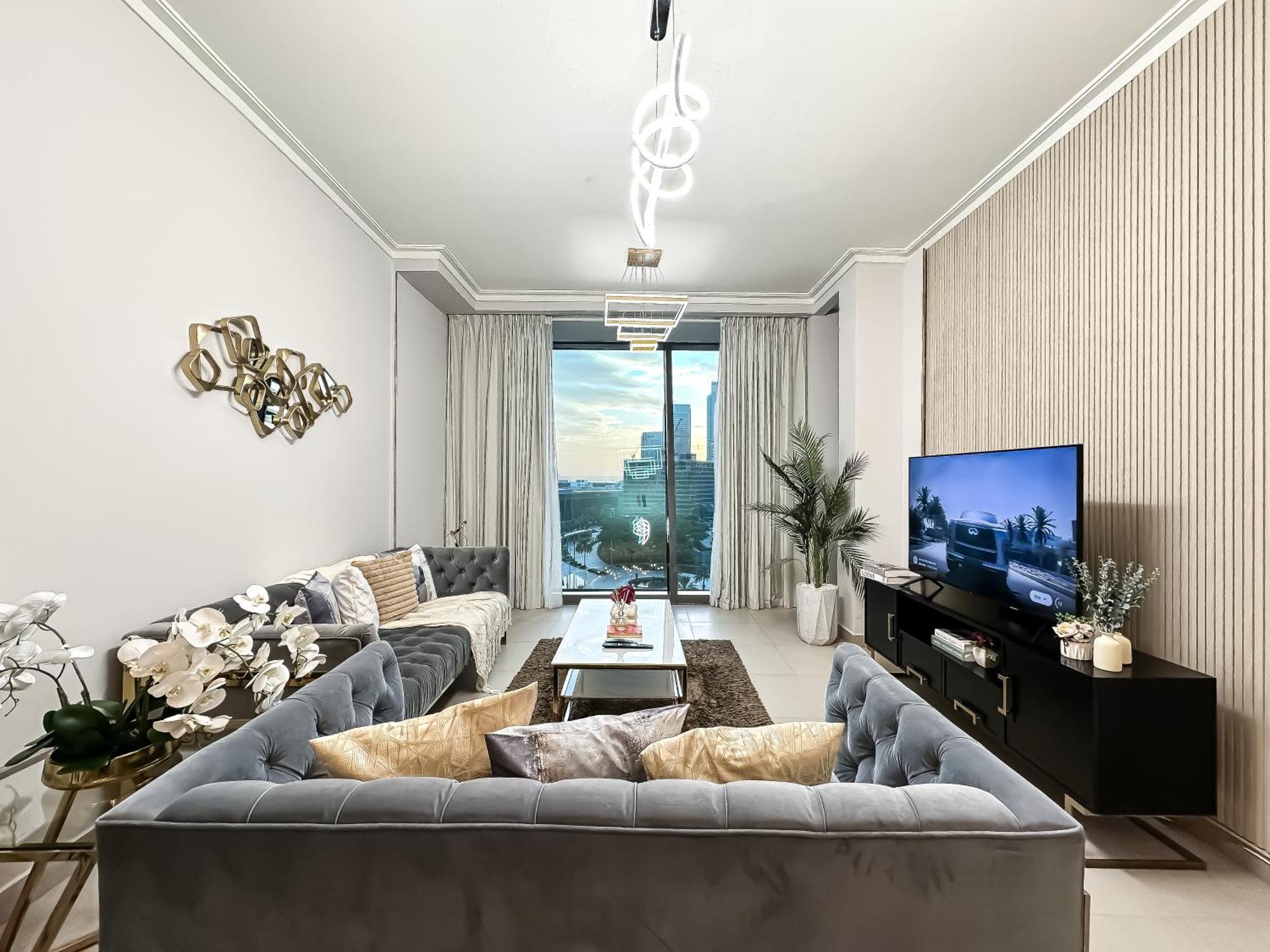 Appartement Urban Luxury 2br With Spectacular Burj Khalifa View Dubaï