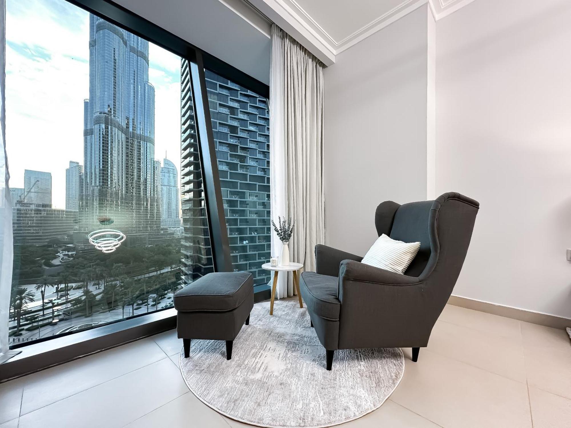 Urban Luxury 2br With Spectacular Burj Khalifa View Dubaï