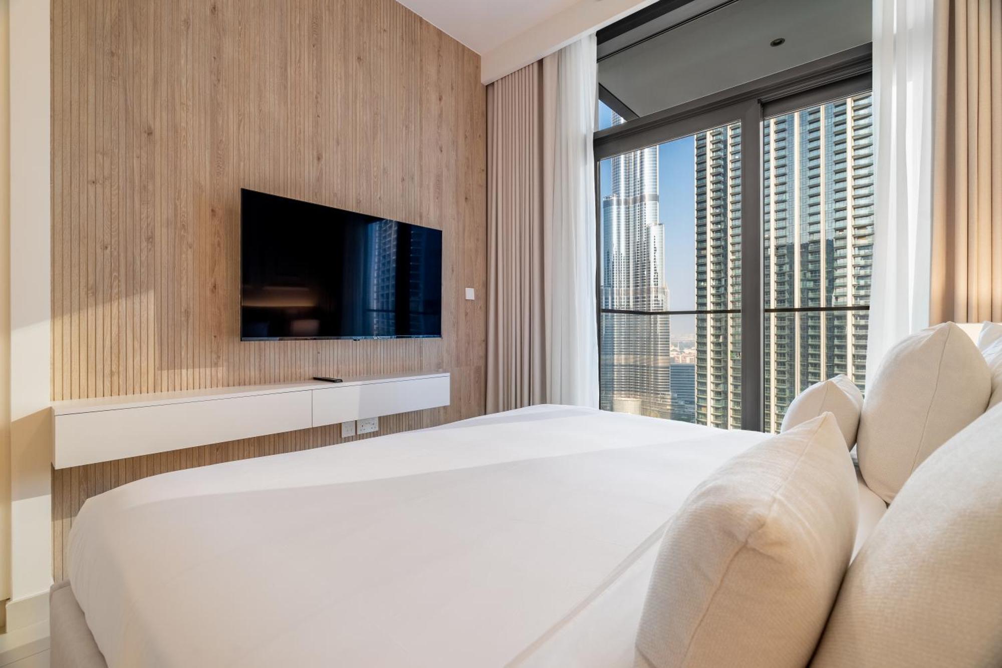 Apartamento Burj Khalifa Panorama 3-min Walk To Mall Dubái