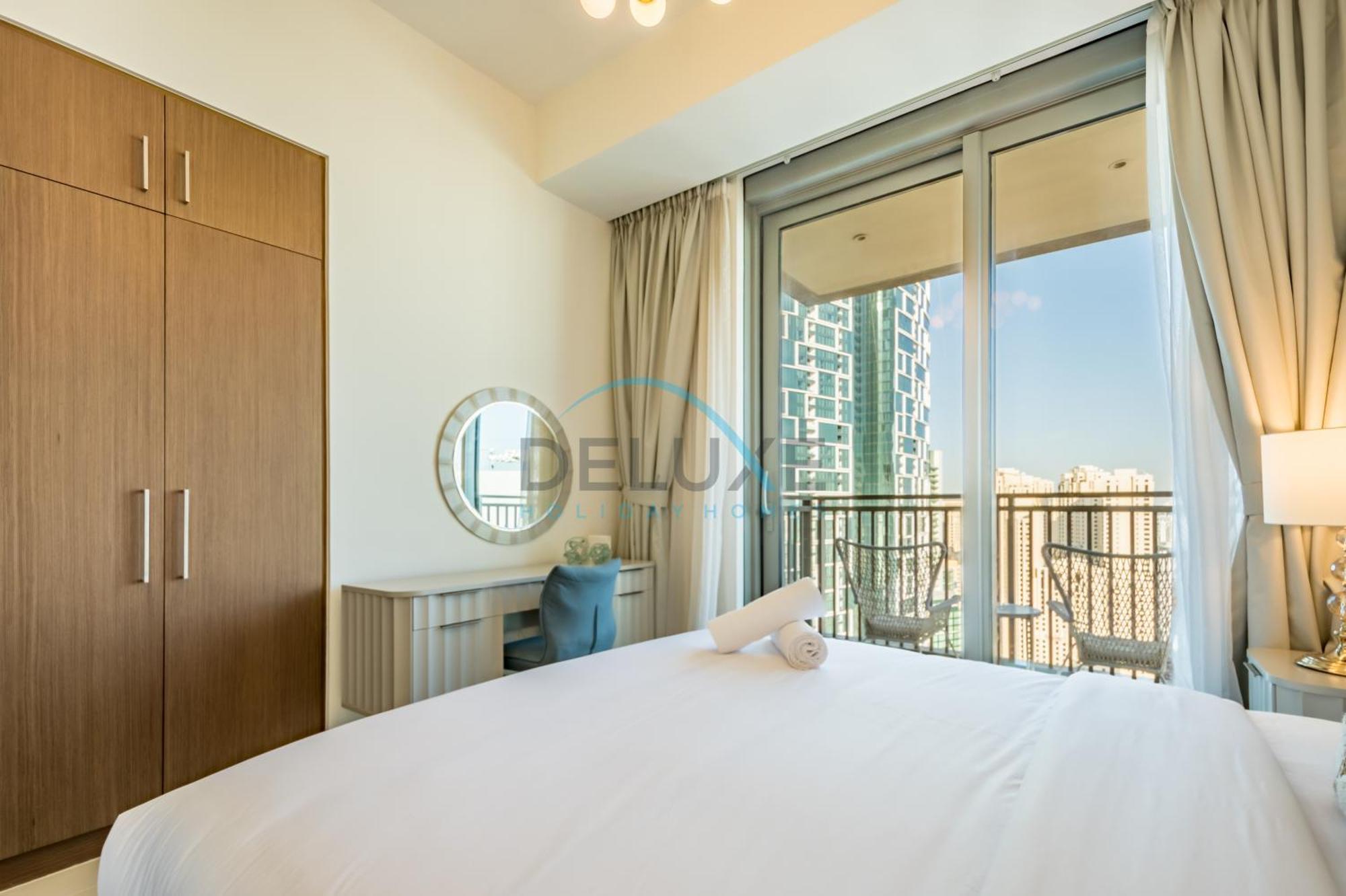 Apartamento Sea View 3br With Assistant And Balcony, Just Steps From Marina Promenade, 5242 Tower 1, Marina By Deluxe Homes