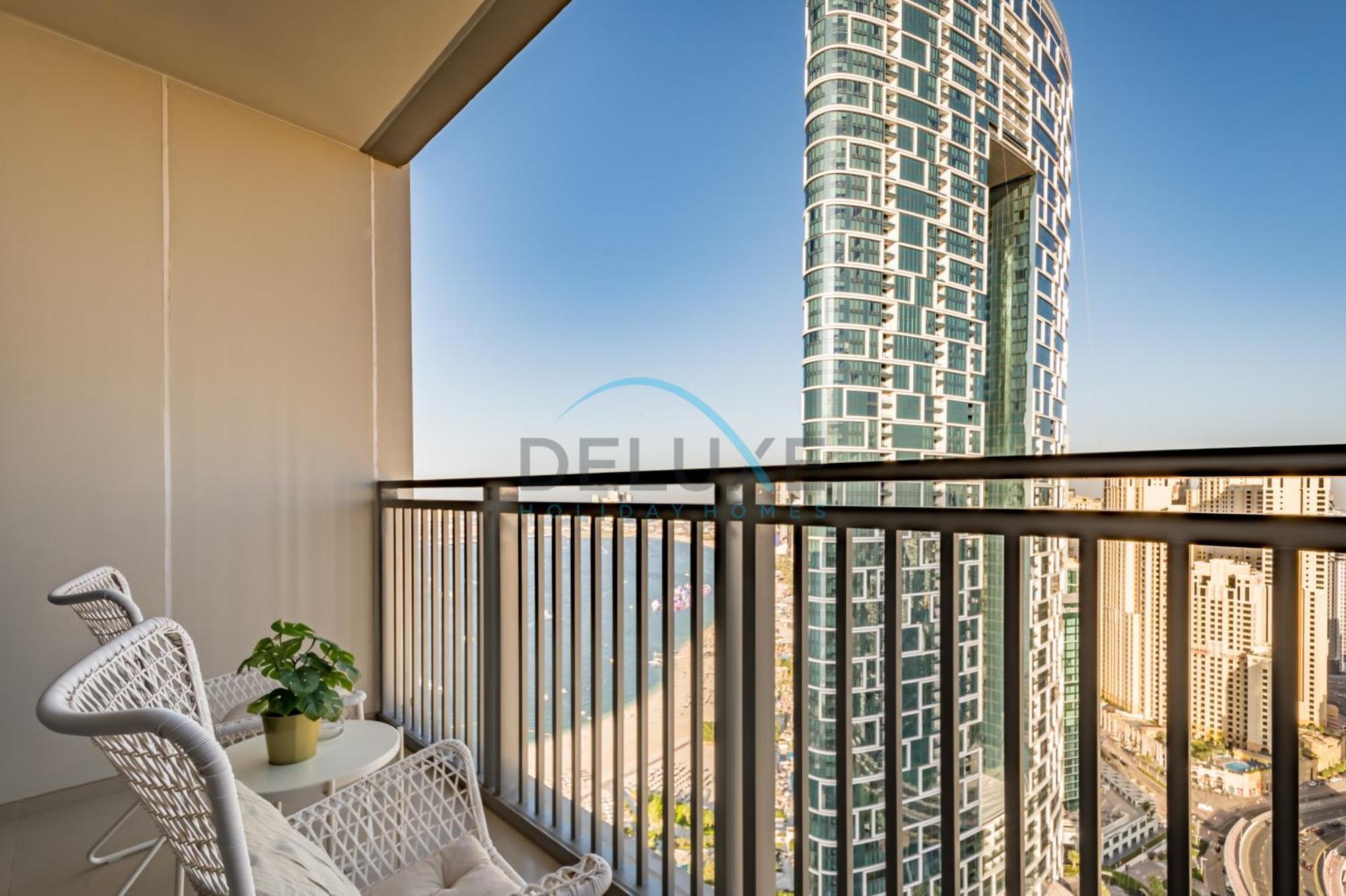 Sea View 3br With Assistant And Balcony, Just Steps From Marina Promenade, 5242 Tower 1, Marina By Deluxe Homes * Dubaï