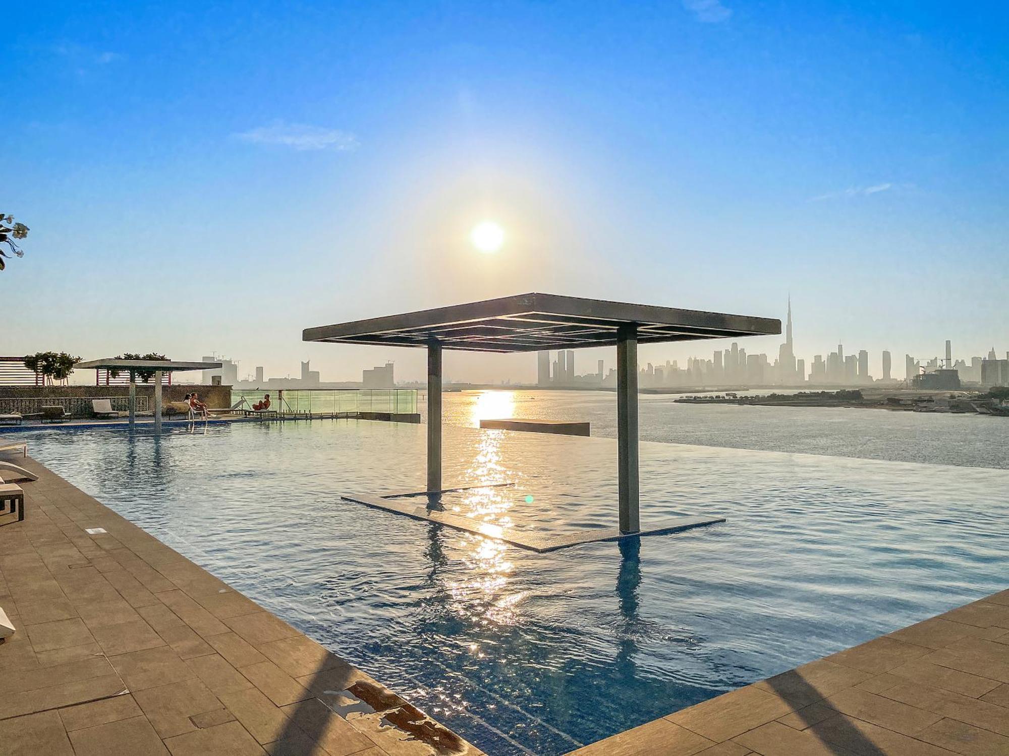 Cozy 1br With Balcony & Panoramic Creek Harbour Views Appartement Dubaï