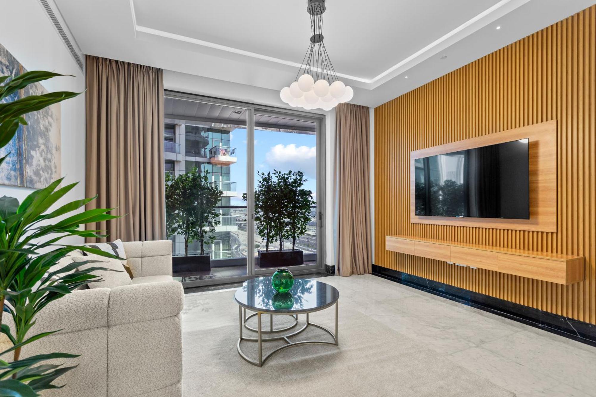 Appartement Lush Living With Jacuzzi And Burj Khalifa View Dubaï
