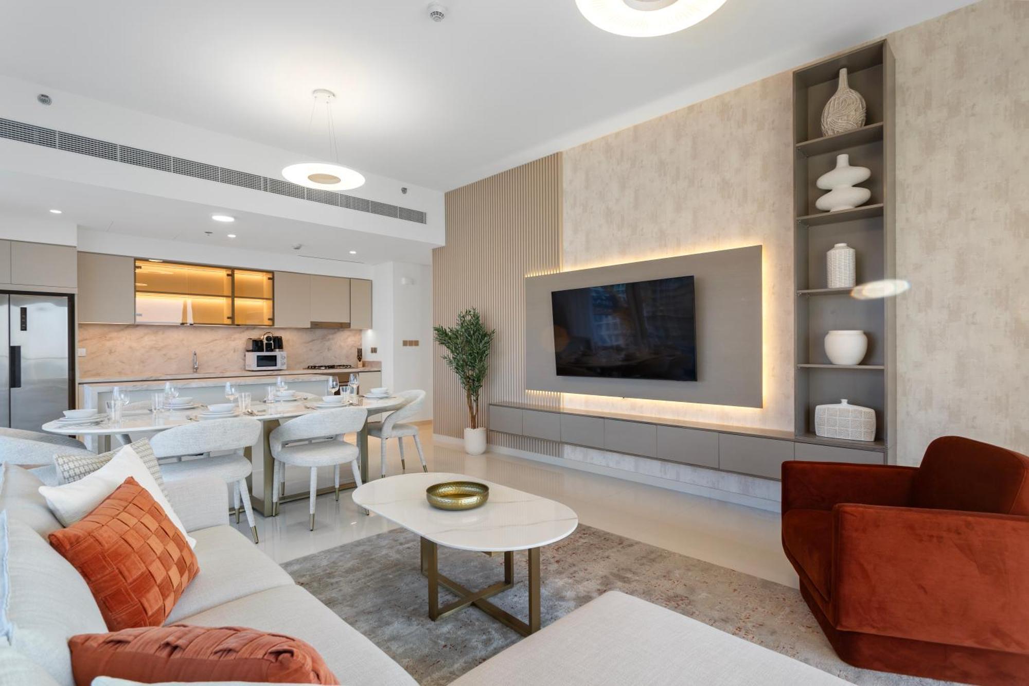 Seaview Living 2 Bedroom - Grand Bleu By Elie Saab Appartement Dubaï