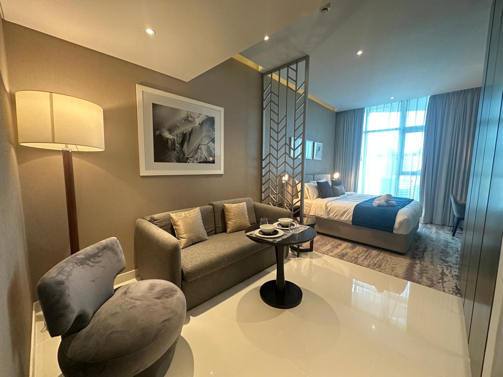 Appartement Business Bay Modern With A Pool View At Damac Maison Prive