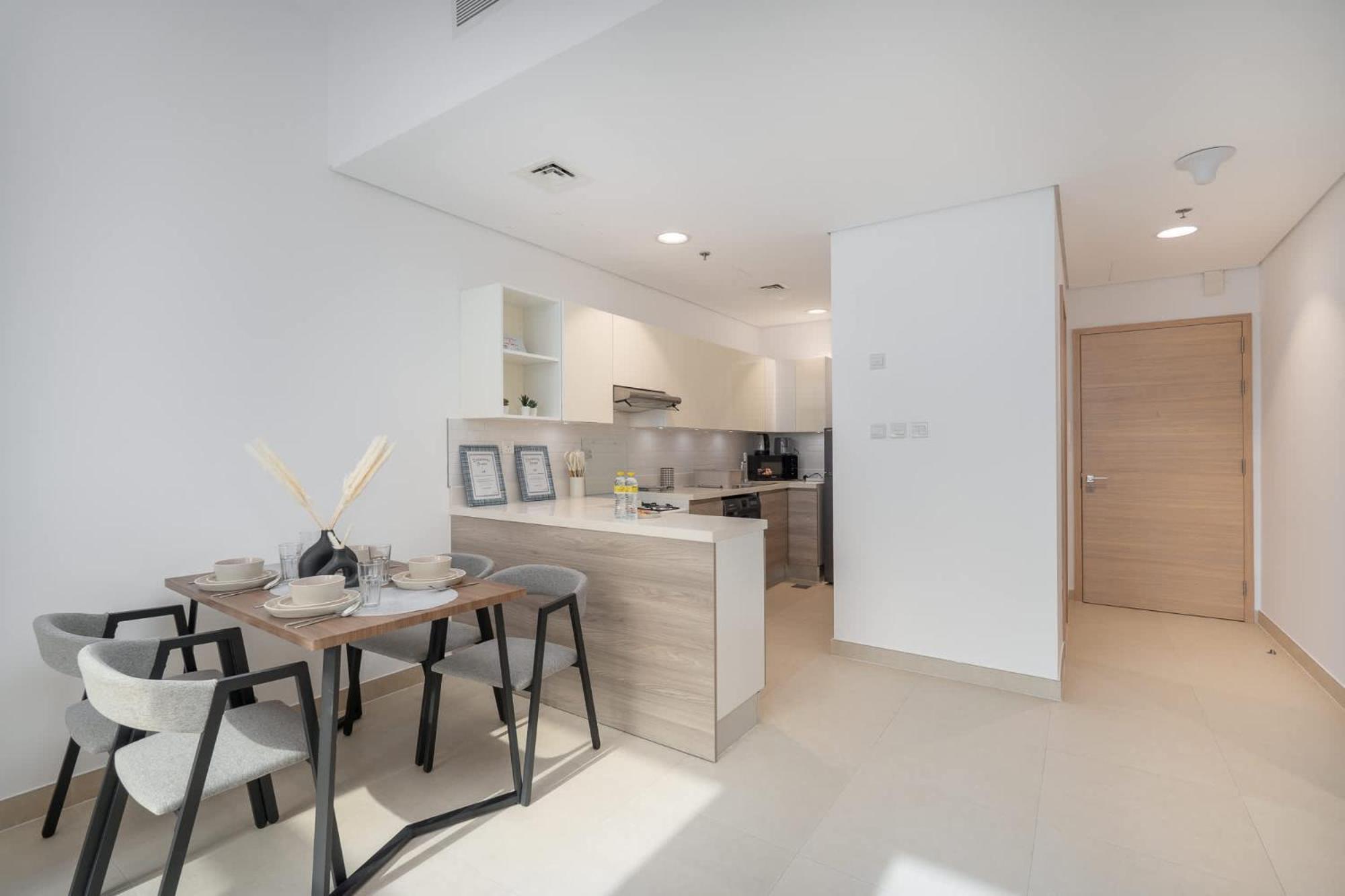 Splendid 1 Bedroom Flat In Iris Amber Al Jaddaf Apartamento Dubai