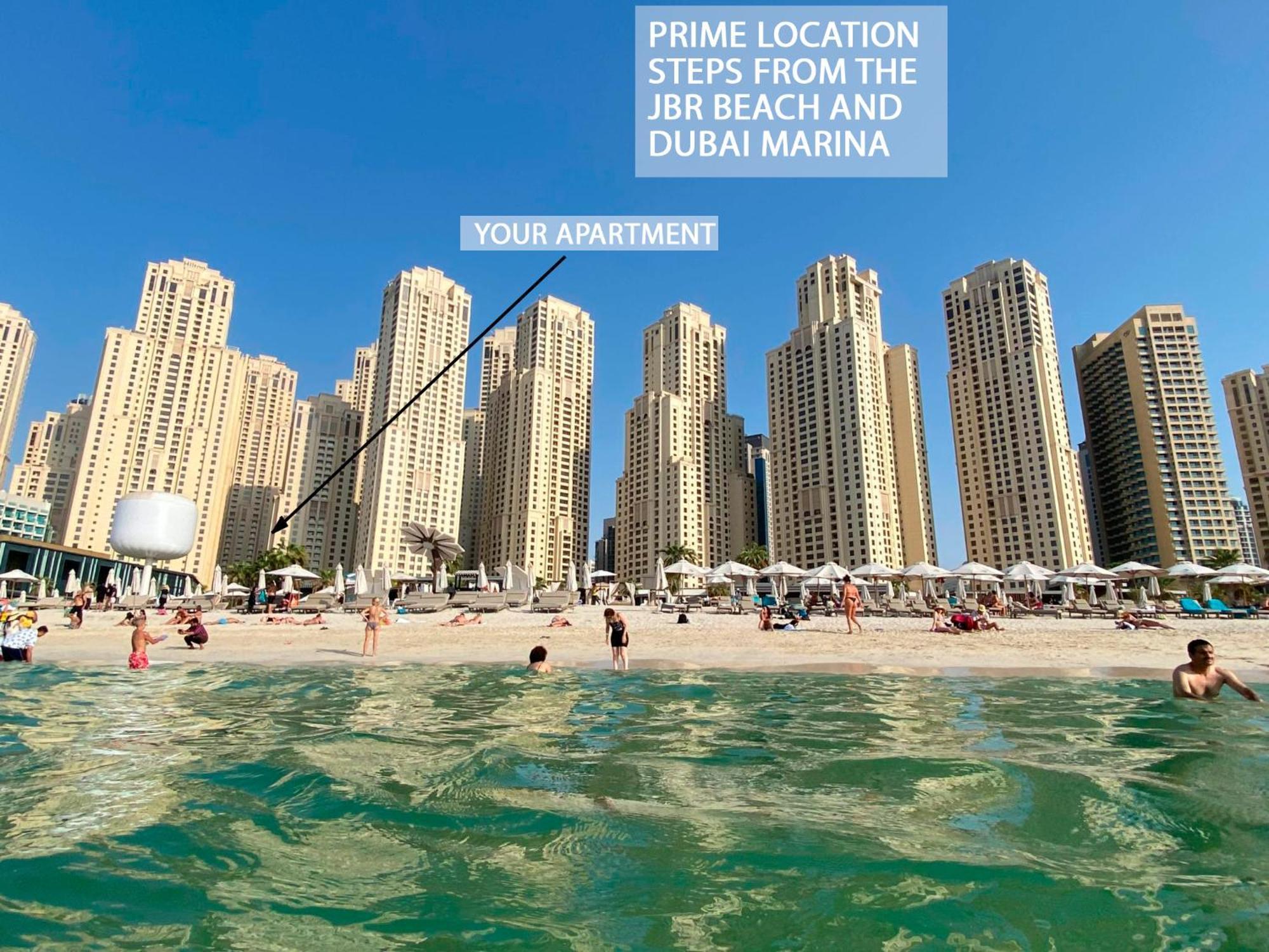 Stylish Beachside 3 Beds In Jbr Apartemen *