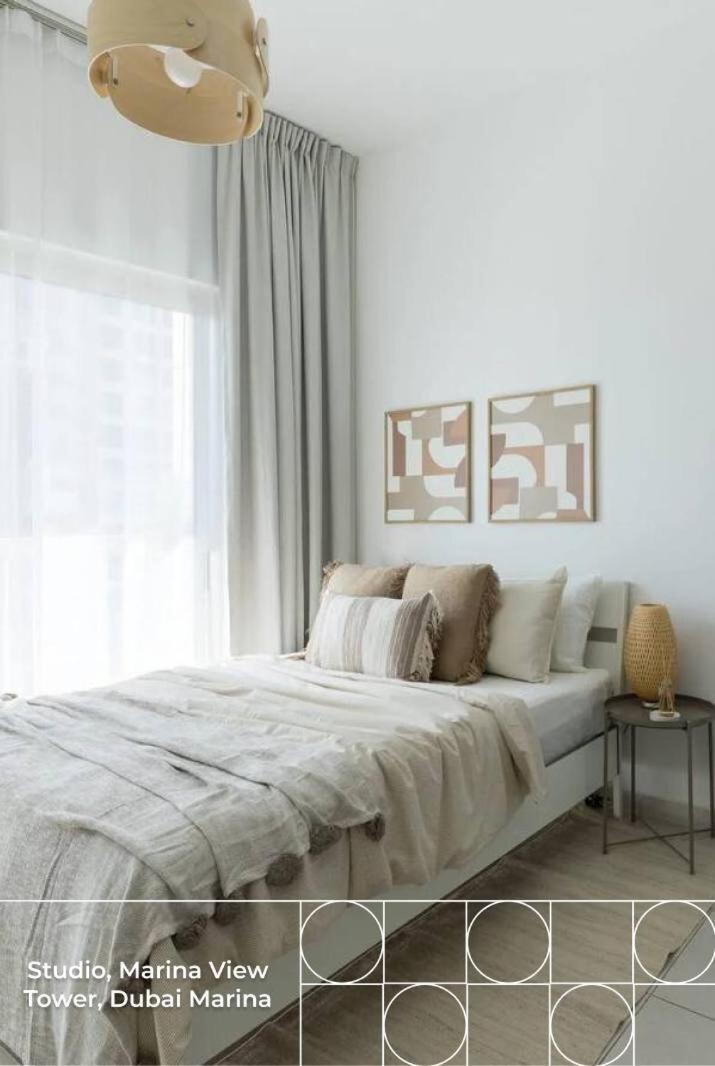 Cozy In Marina View Tower With Balcony Apartament