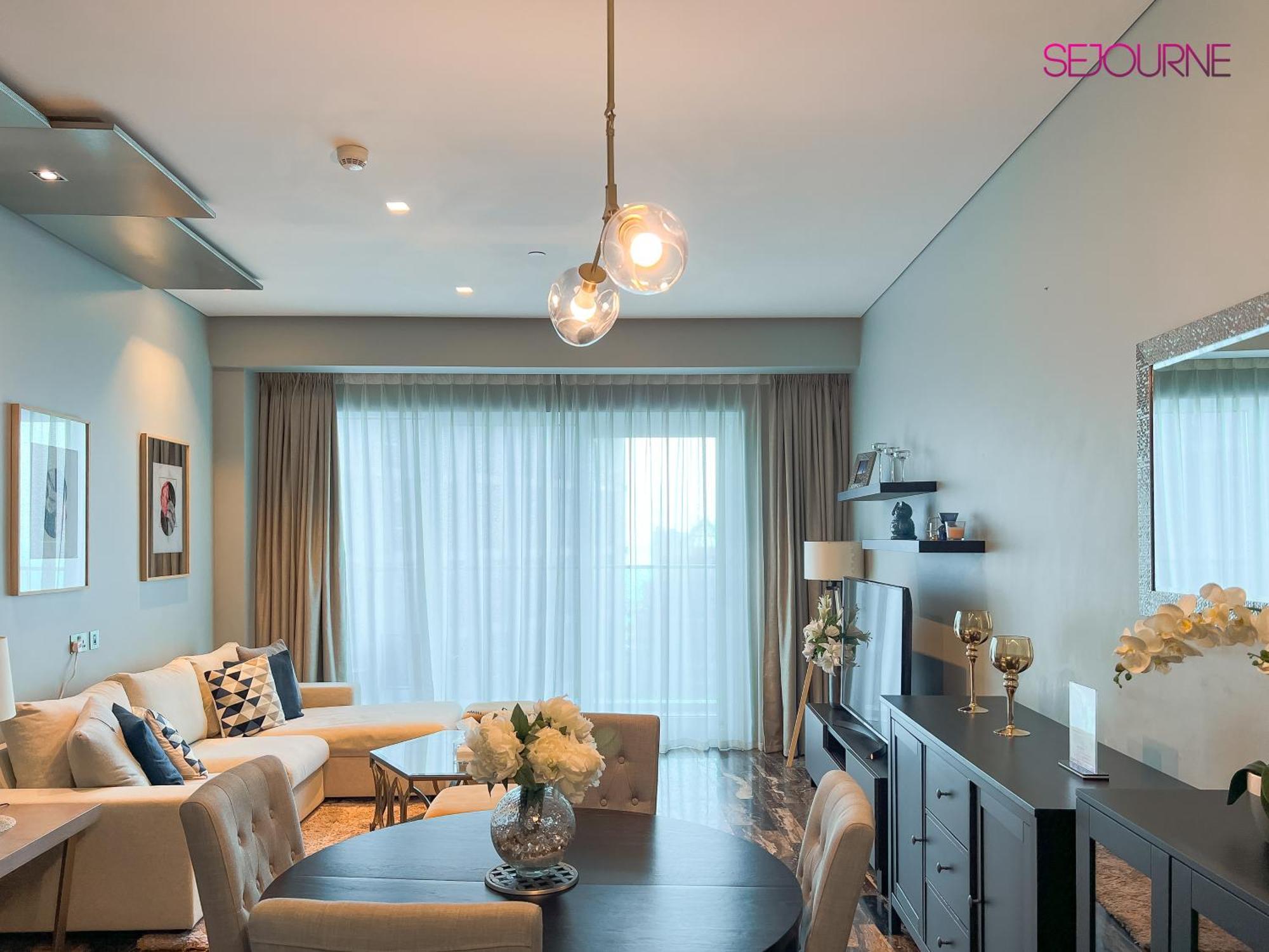 Dh58 - High End 1br, Palm Views In Damac Heights Tower Appartement *