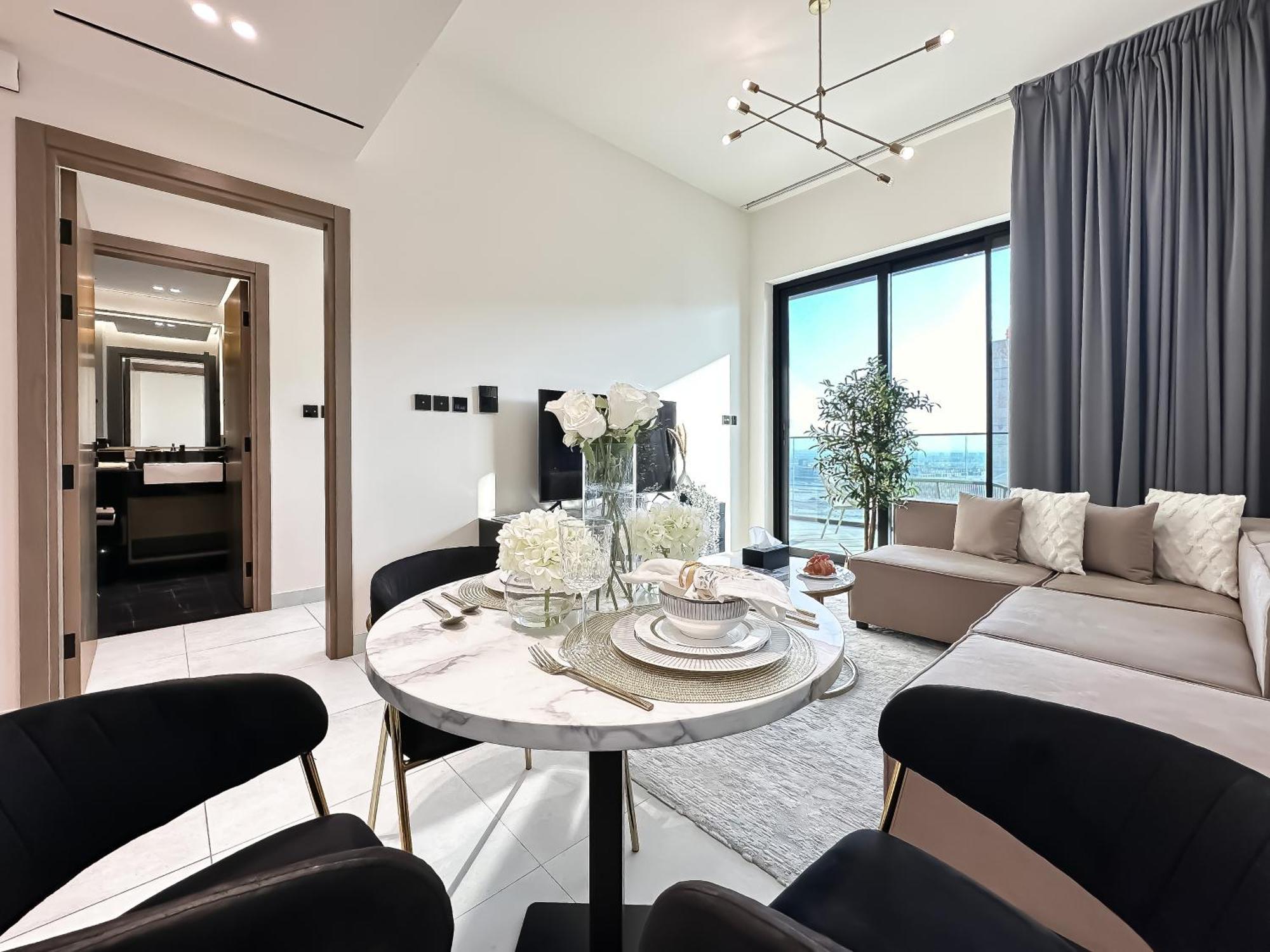 Trophy Sunny Honey Canal View & Infinty Pool Appartement Dubaï
