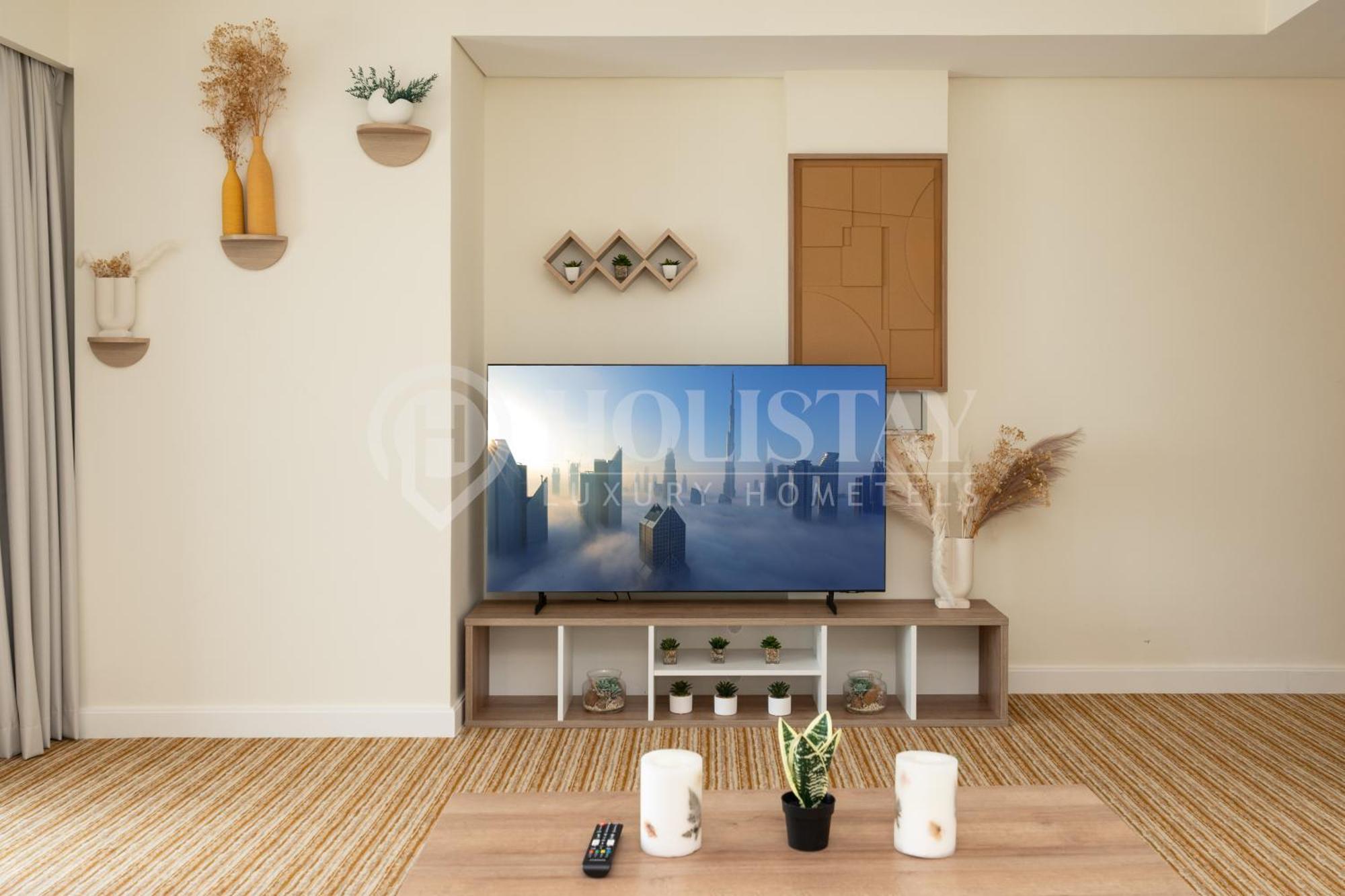 Holistay Luxury Homes - Burj Khalifa View - Direct Access Mall Lägenhet