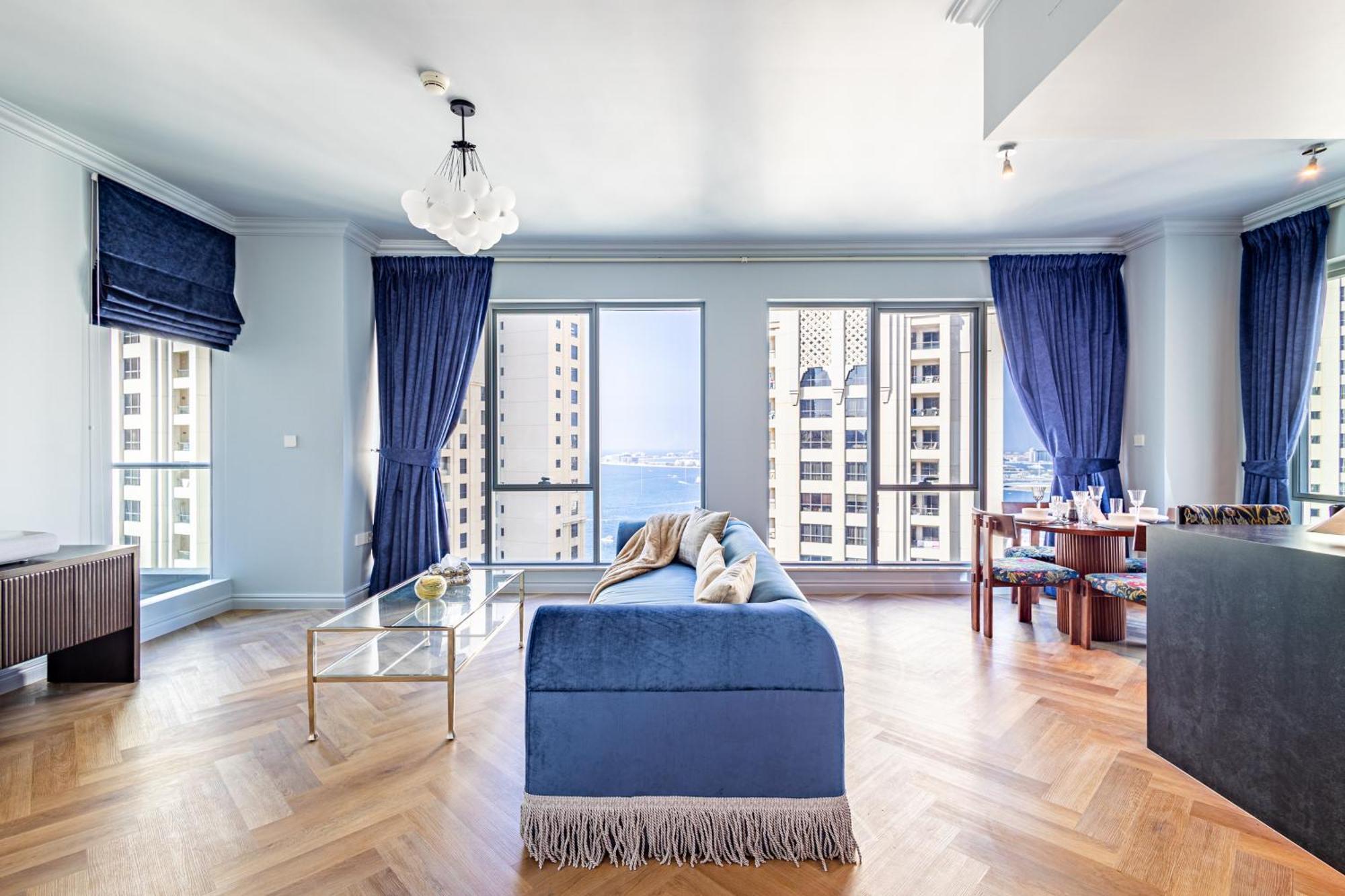 Unique Jbr Gem - Full Sea View - Designer's Choice - 5 Min Walk From Jbr Appartement