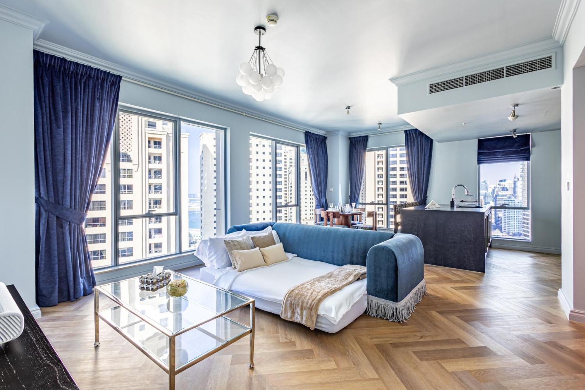 Unique Jbr Gem - Full Sea View - Designer's Choice - 5 Min Walk From Jbr Appartement Dubaï