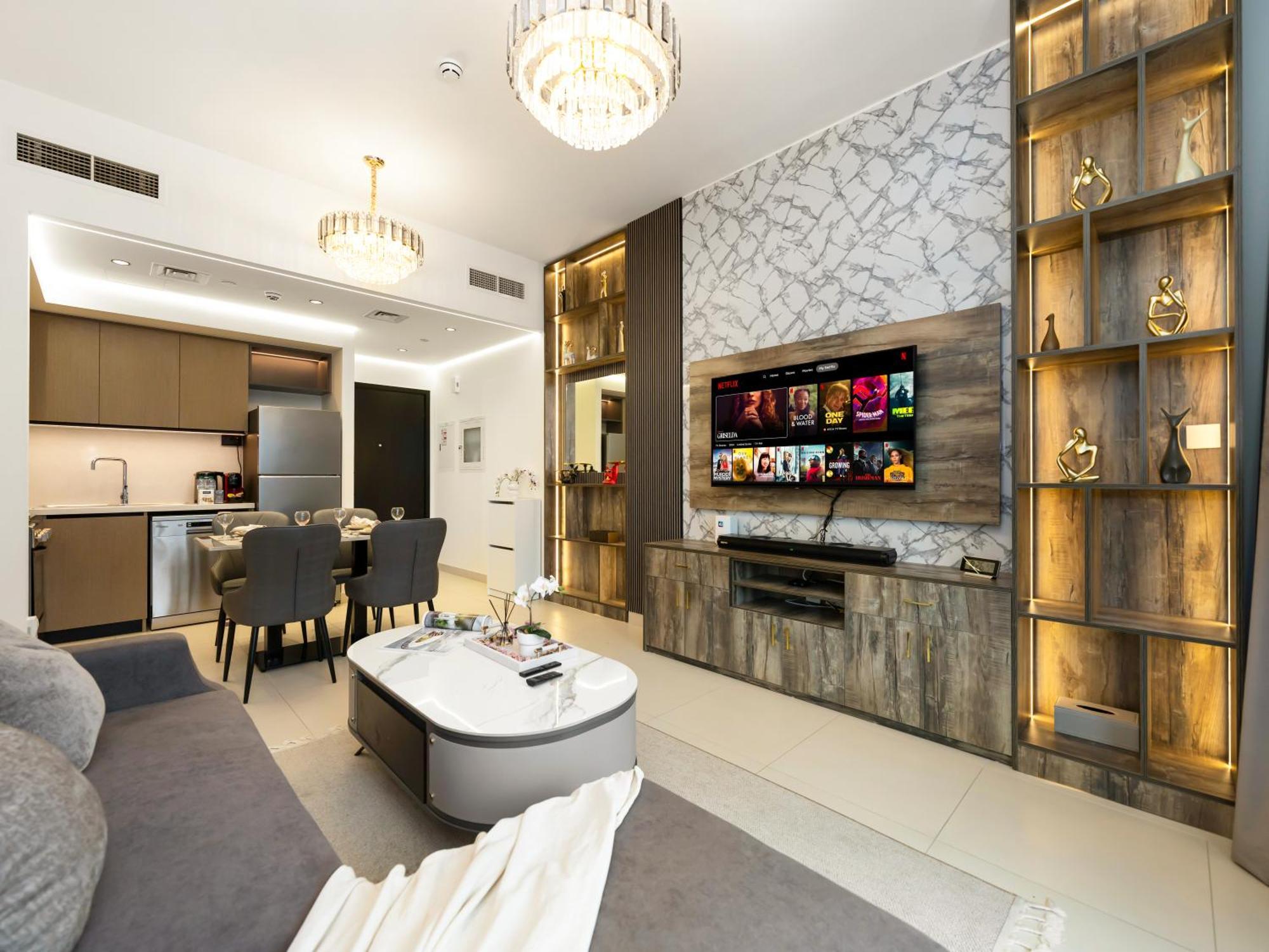 Stylish New 1br Walk To Burj Khalifa & Mall Appartement