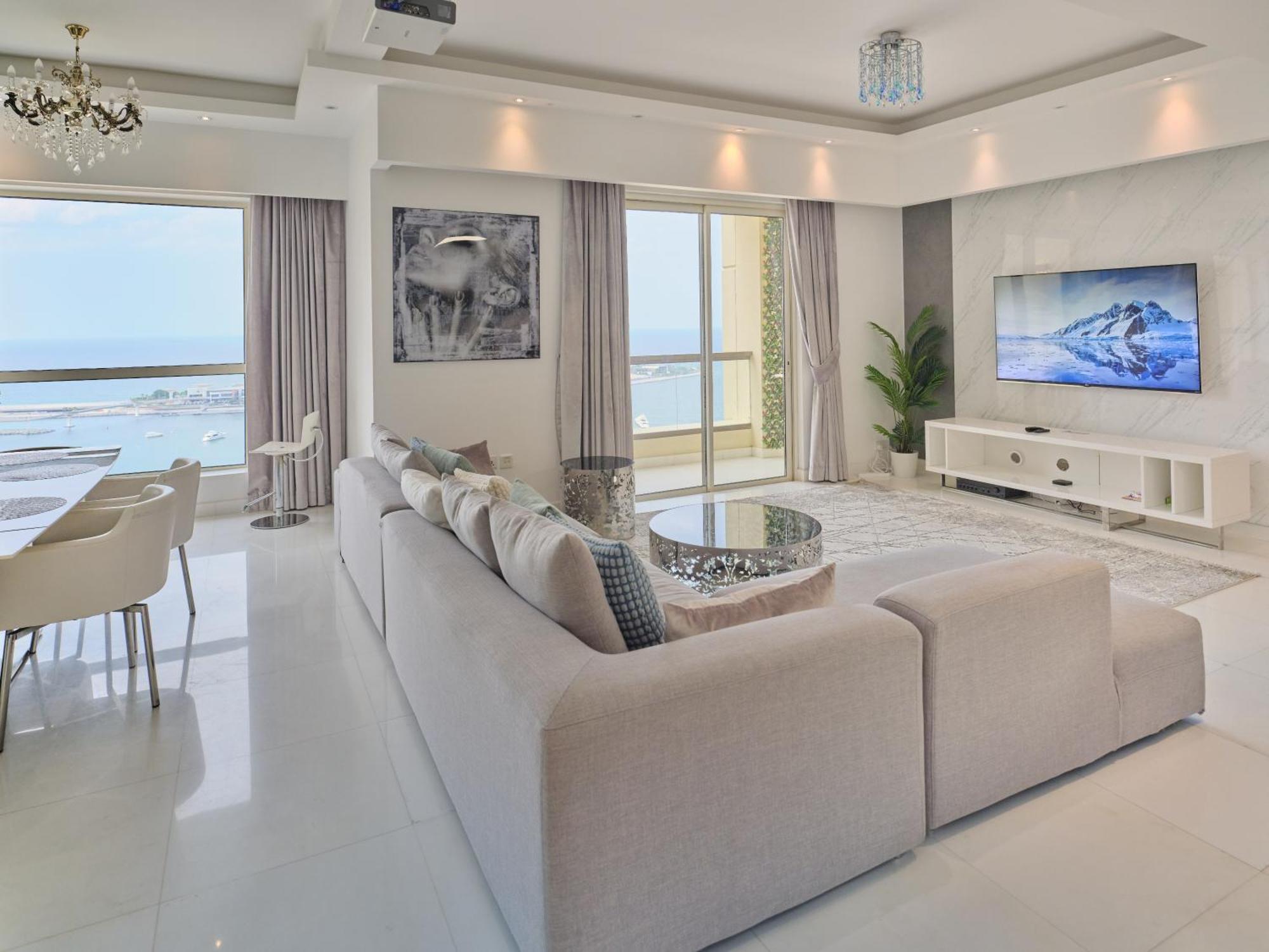 Jbr Beachfront Luxe Sea Facing Appartamento *