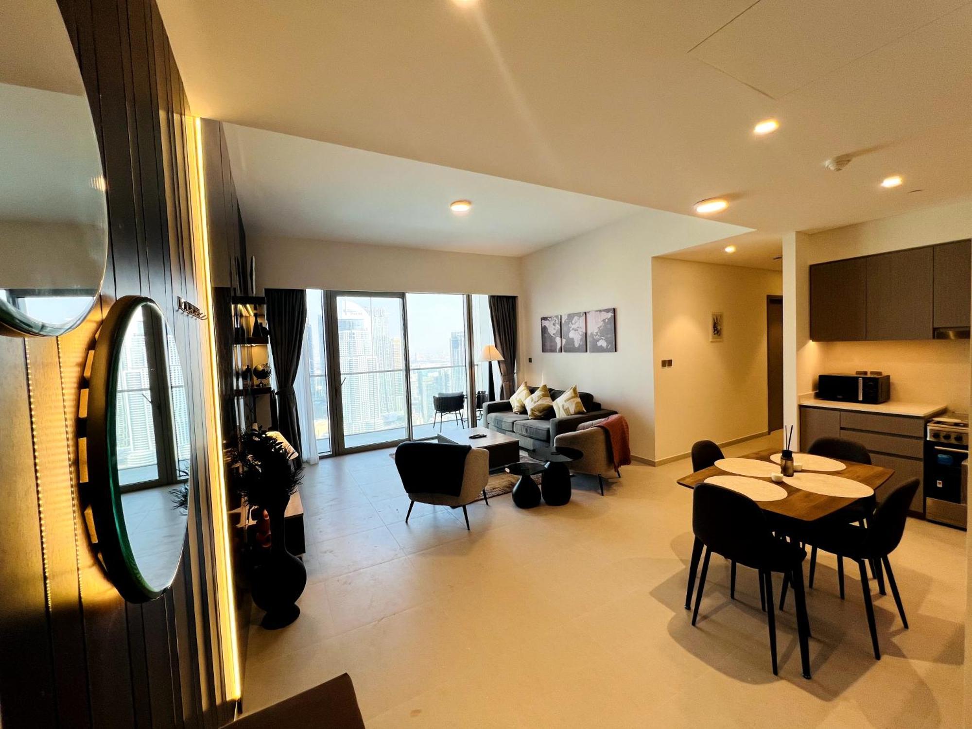 Cozy 2br Burj Khalifa & Fountain Views Appartement *