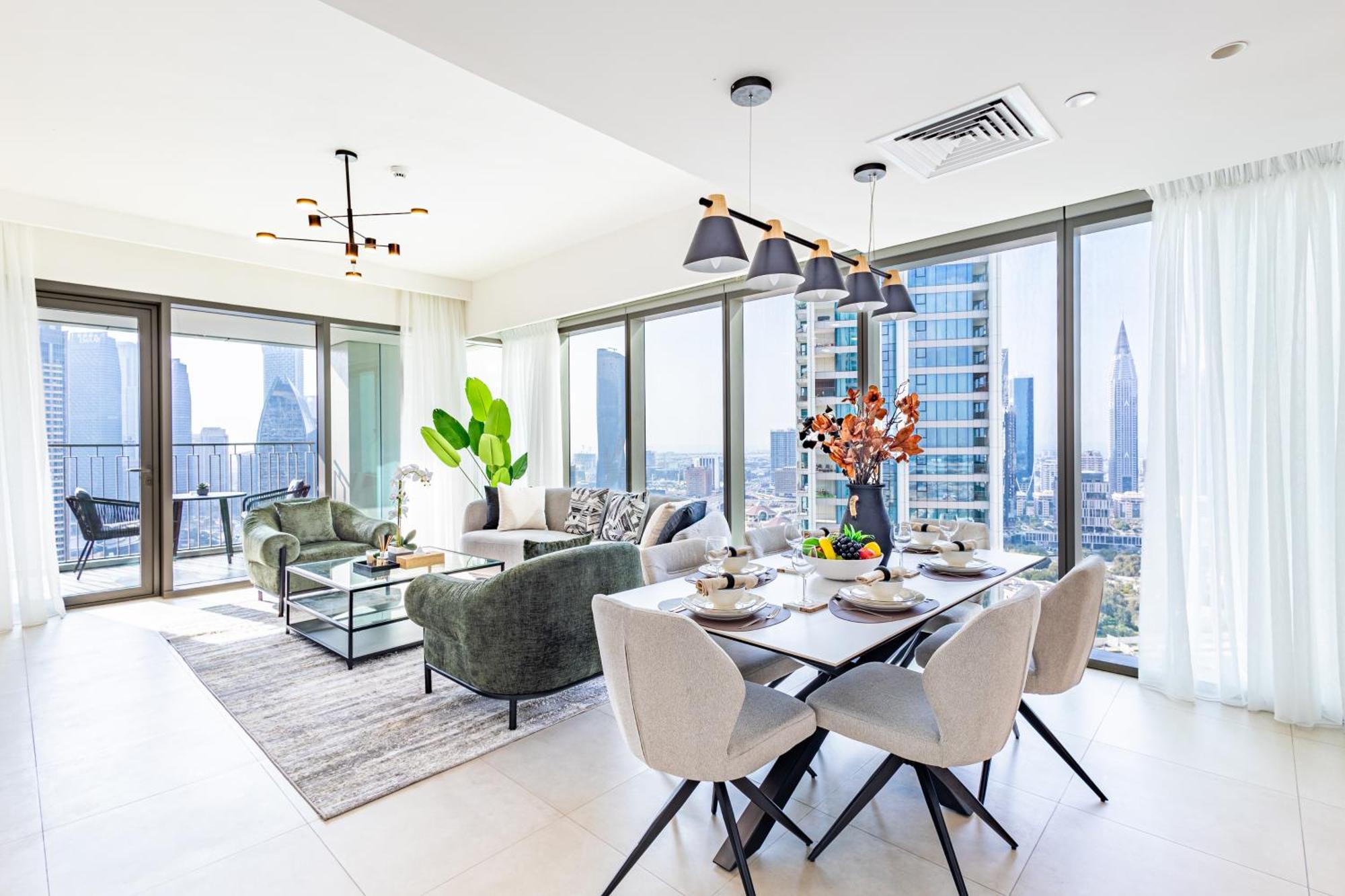Premium 3br L Office With Burj Khalifa & Fountain Views Appartement *