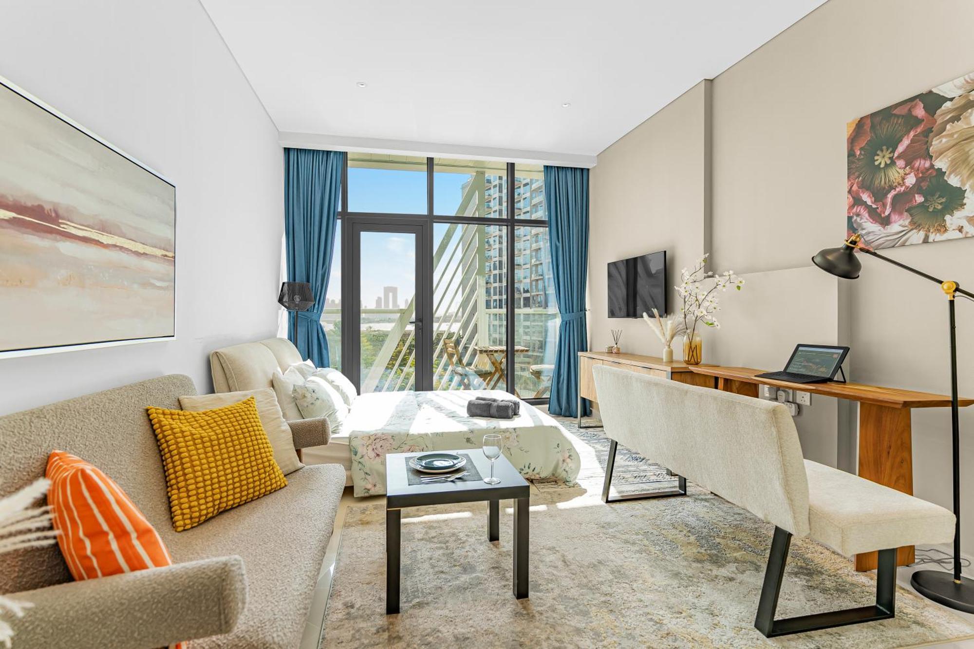 Appartement Cozy Sea & Marina View With Rooftop Pool & Private In Palm Jumeirah, Steps To Nakheel Mall