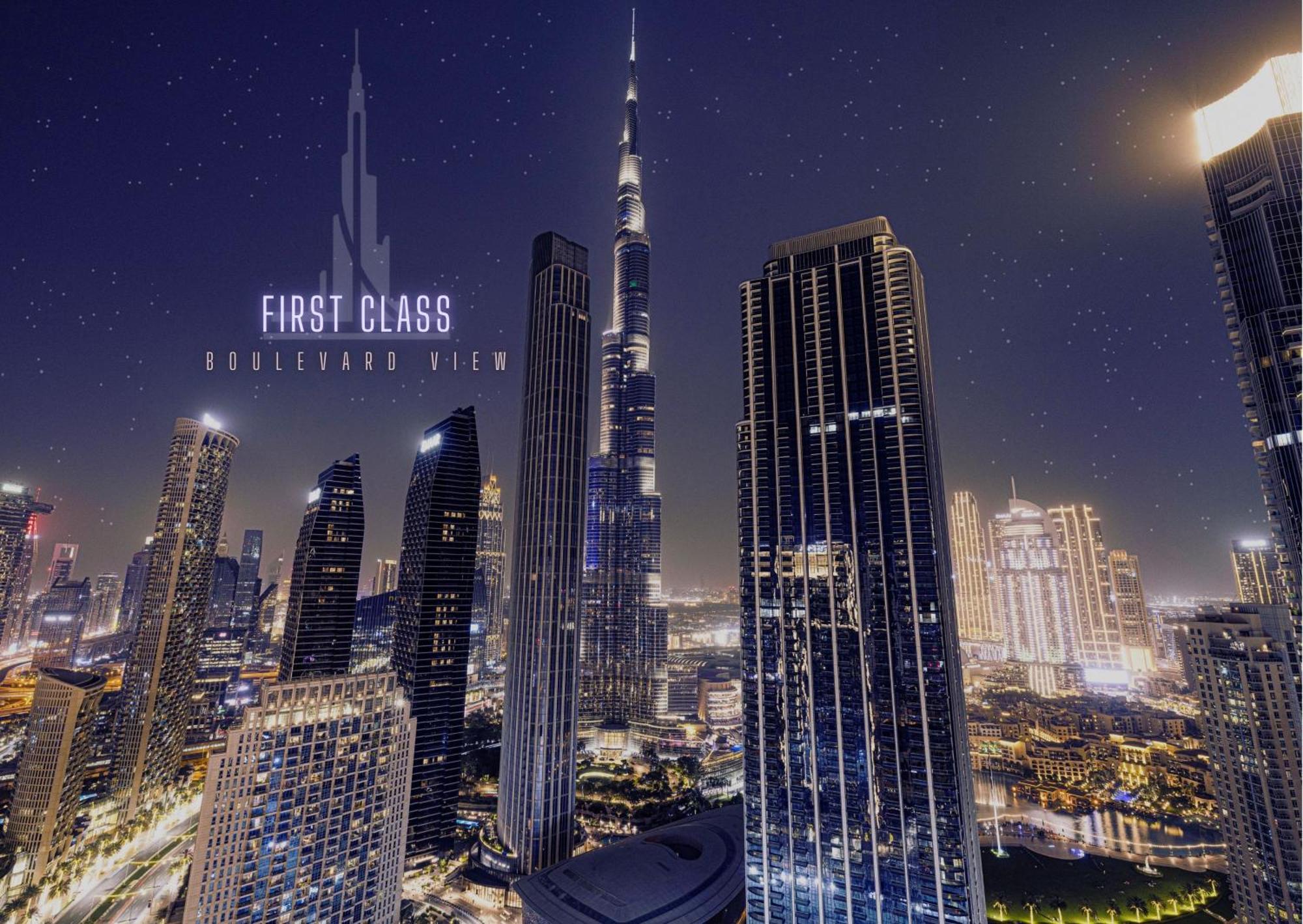 Burj Crown - First Class Boulevard View, 9 Min Walk Mall Apartamento *