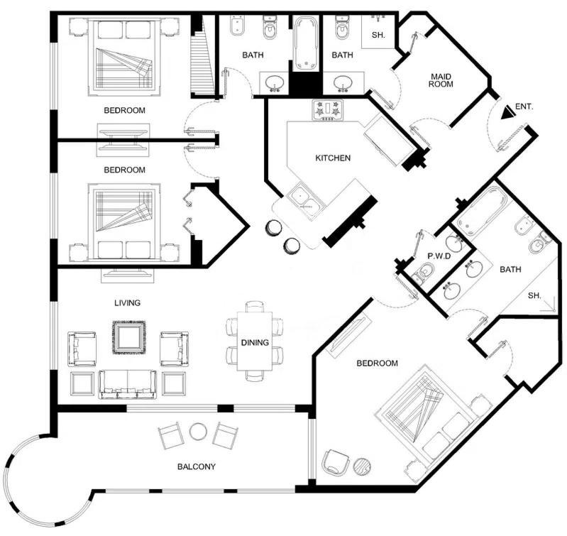 Apartamento Lux - The Shoreline Penthouse
