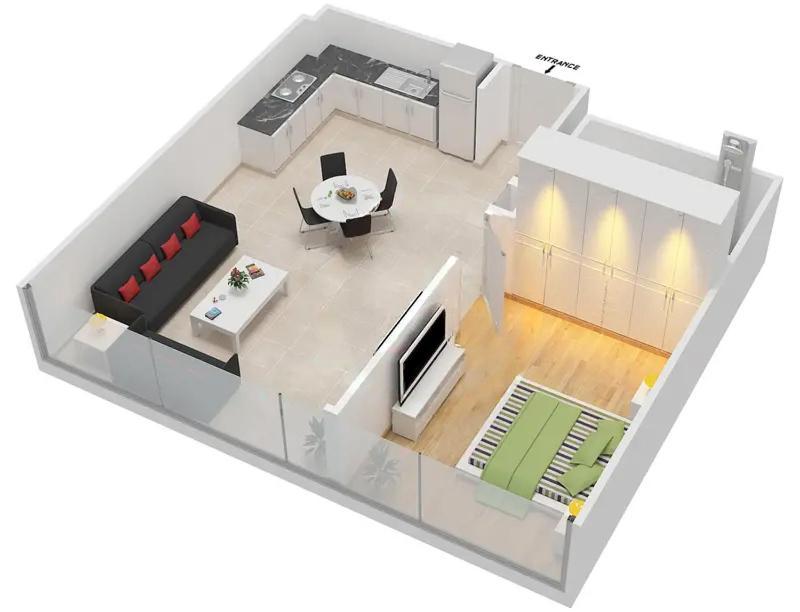 Lux The Marina Gate Sea View Apartment