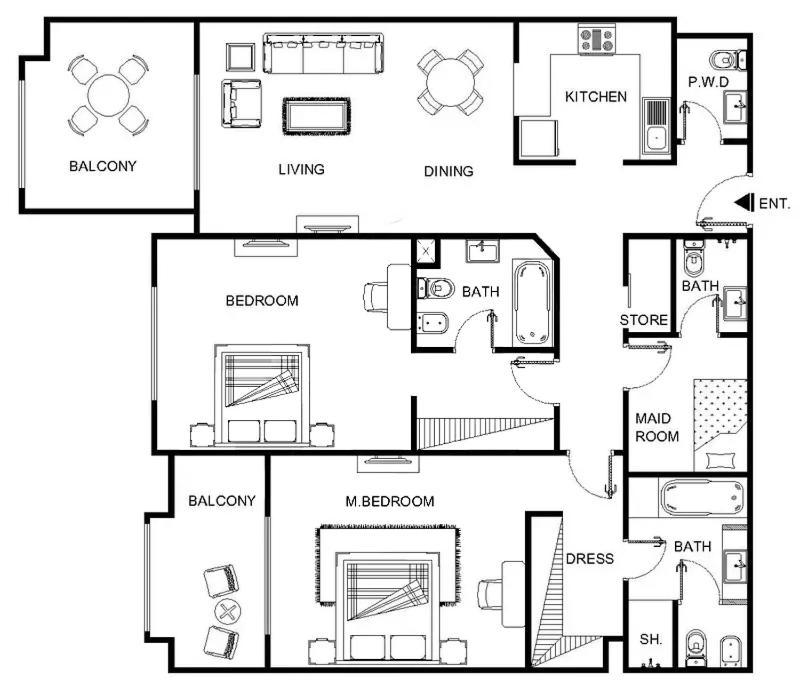 Appartement Lux The Grandeur Palm Garden View *